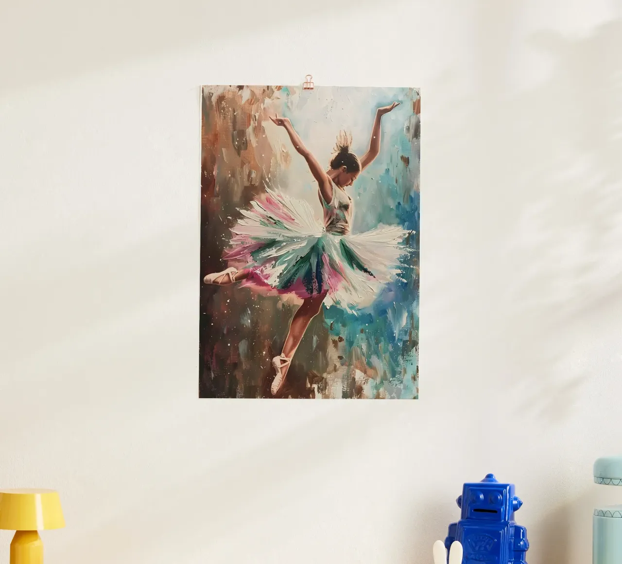 Peinture à l'huile d'une jeune fille dansante hahnemühle de Artful Muse