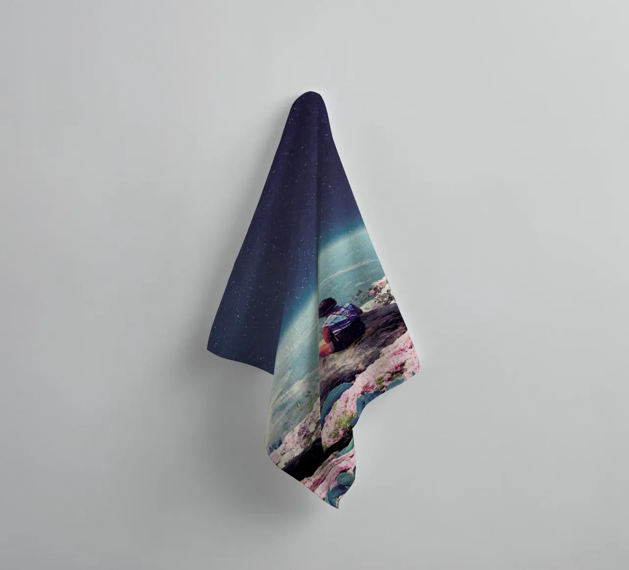 My World Blossomed When I Loved You asciugamano da bagno da Frank Moth