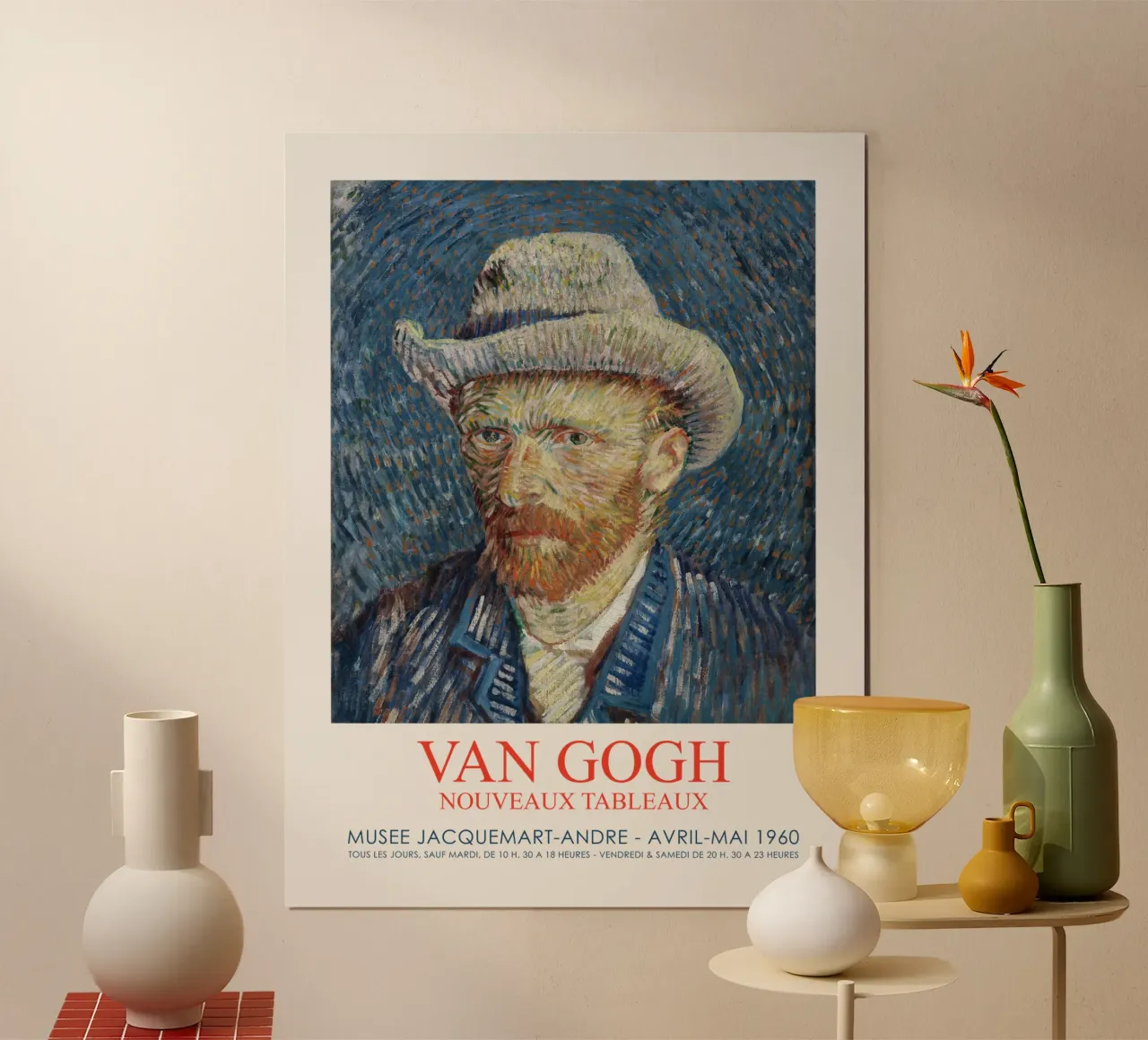 Exposition d'art ancien sur Vincent van Gogh poster de Vintagrafica