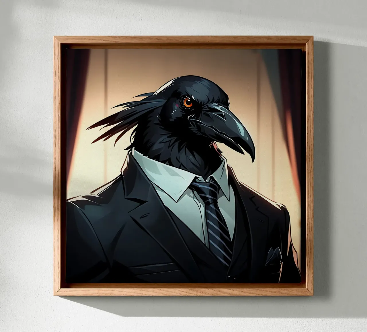Crow_Style_C_1 canvas by Tierisch bunt by LK