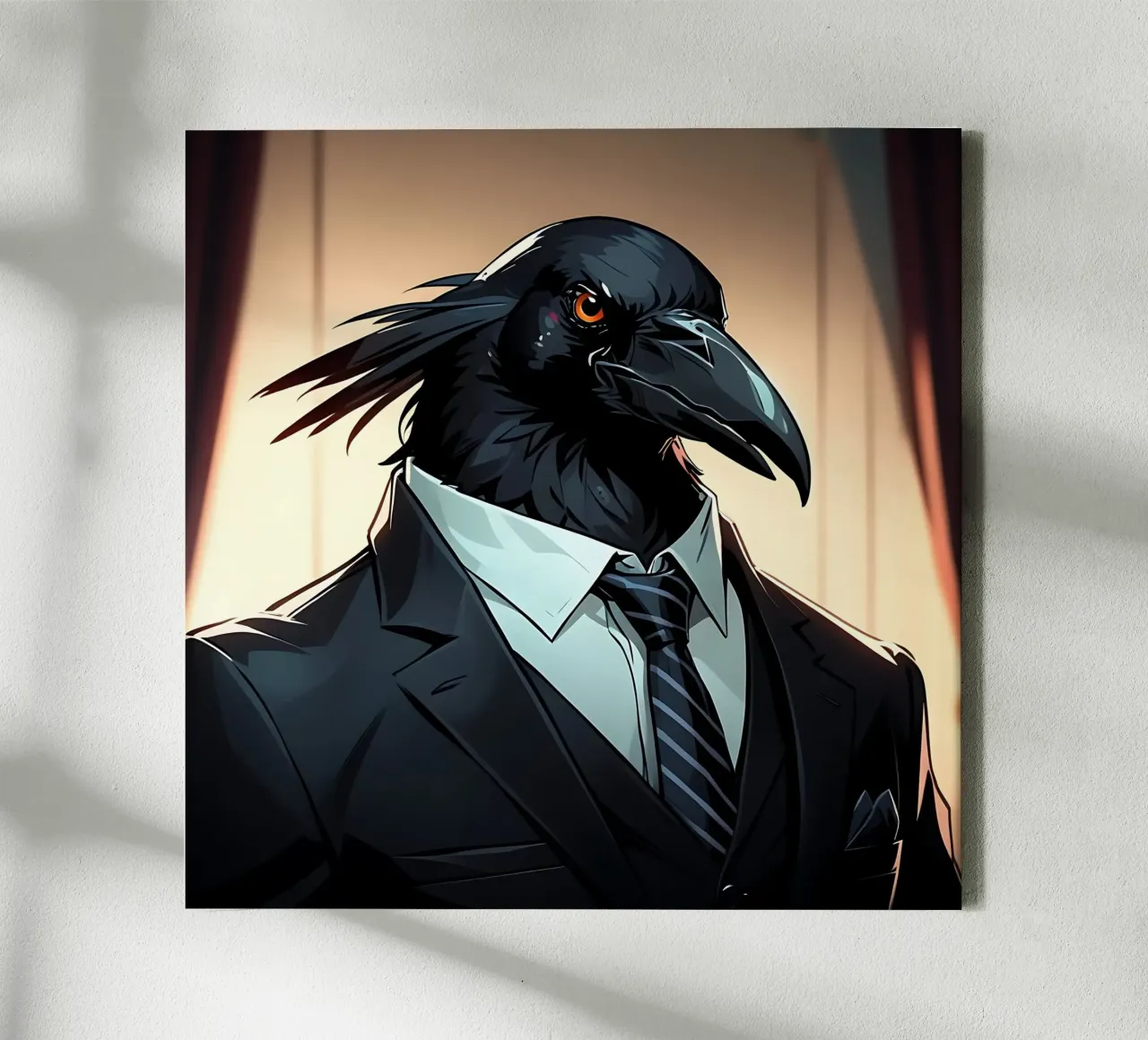 Crow_Style_C_1 canvas by Tierisch bunt by LK