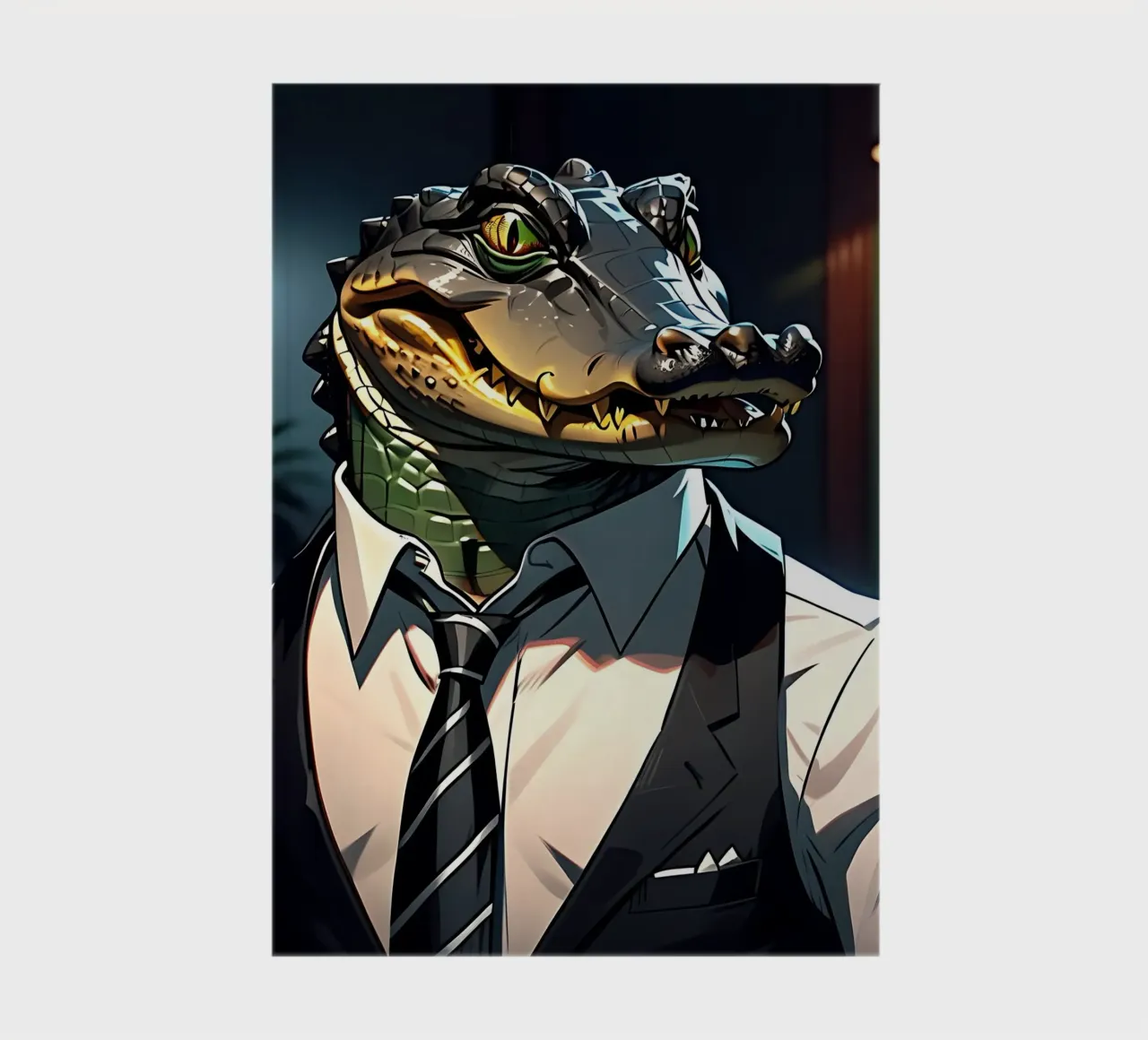 Crocodile_style_C_1 notebook by Tierisch bunt by LK