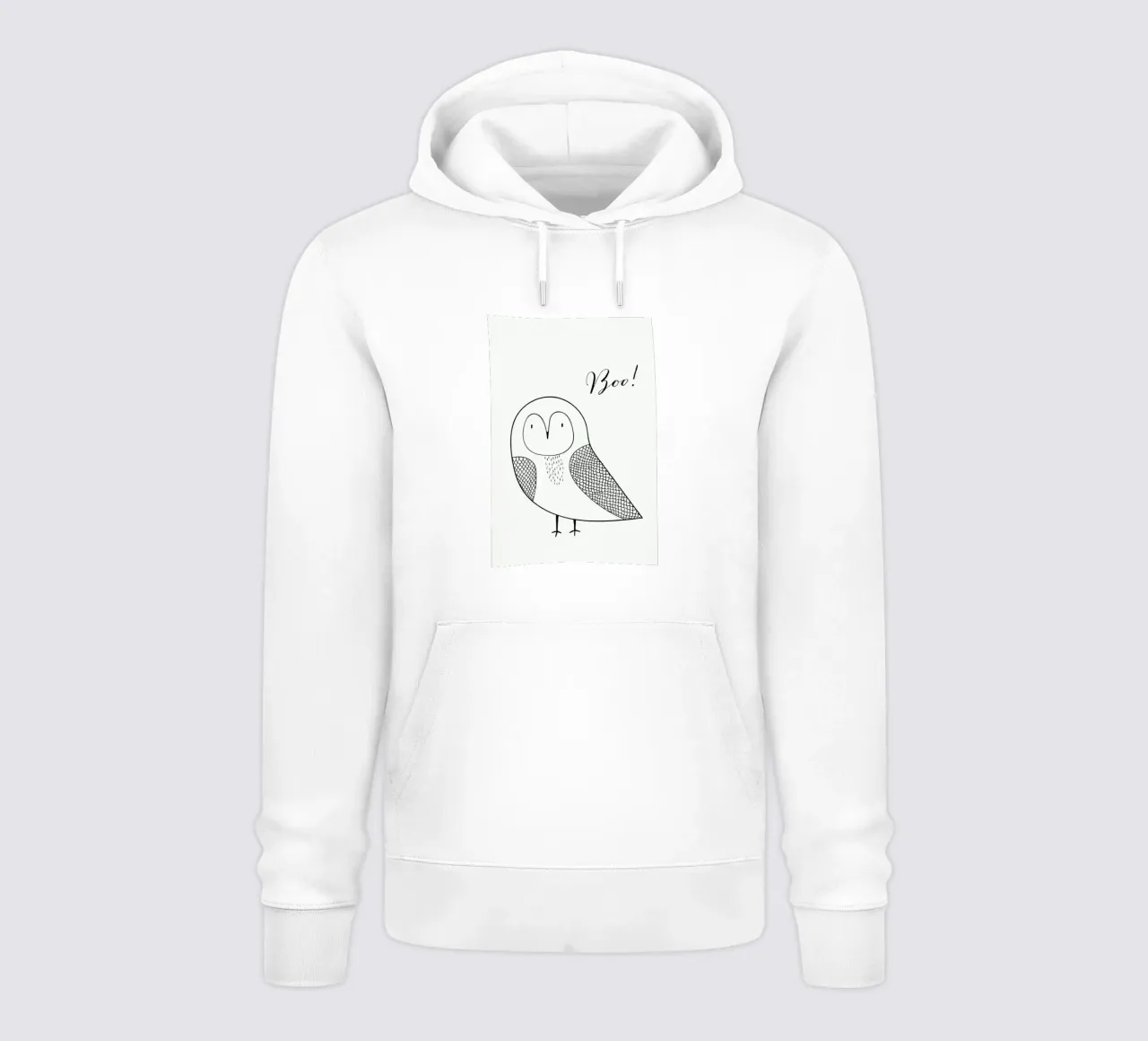 Boo Owl felpa con cappuccio da Kubistika