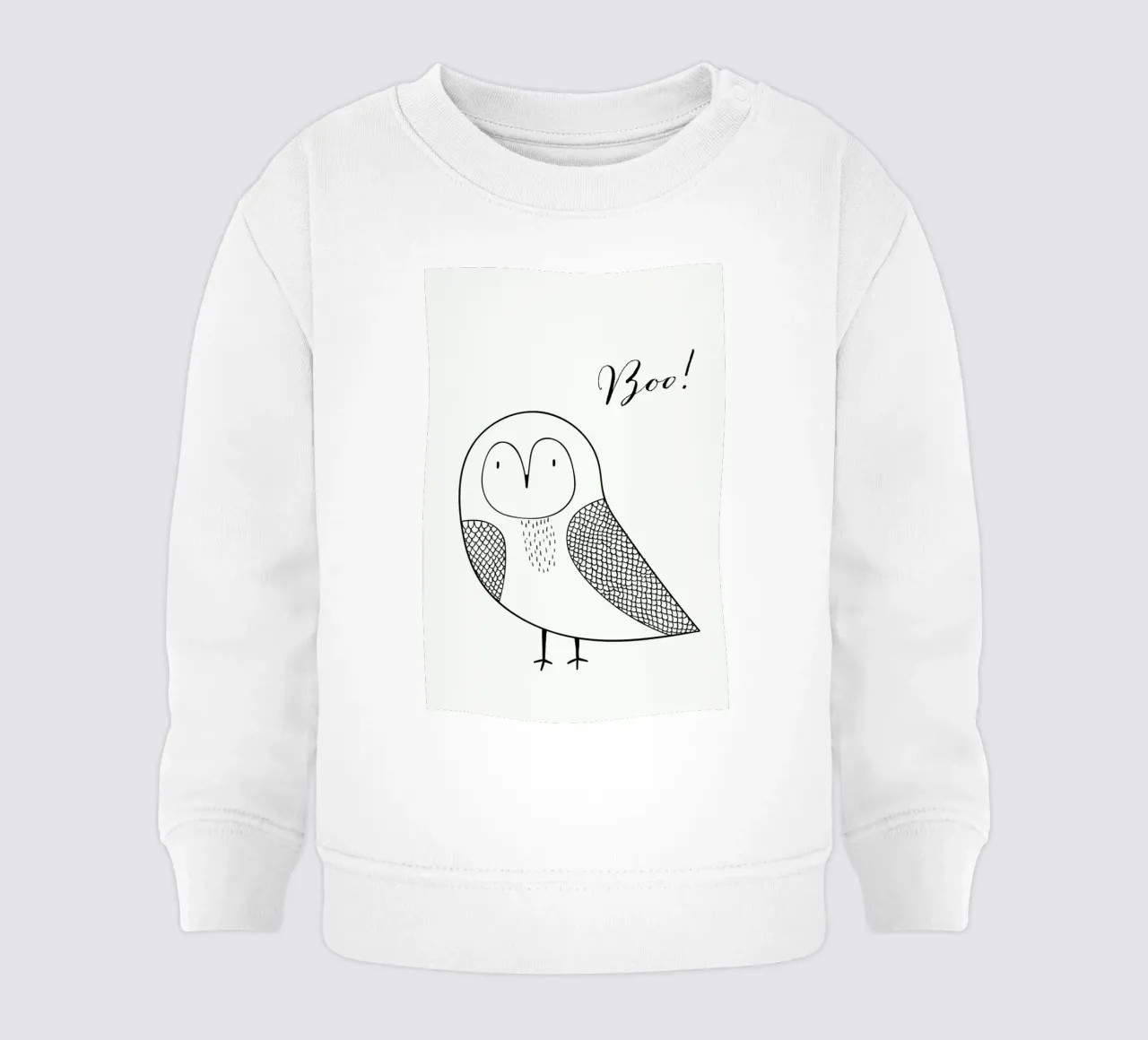 Boo Owl felpa neonato da Kubistika