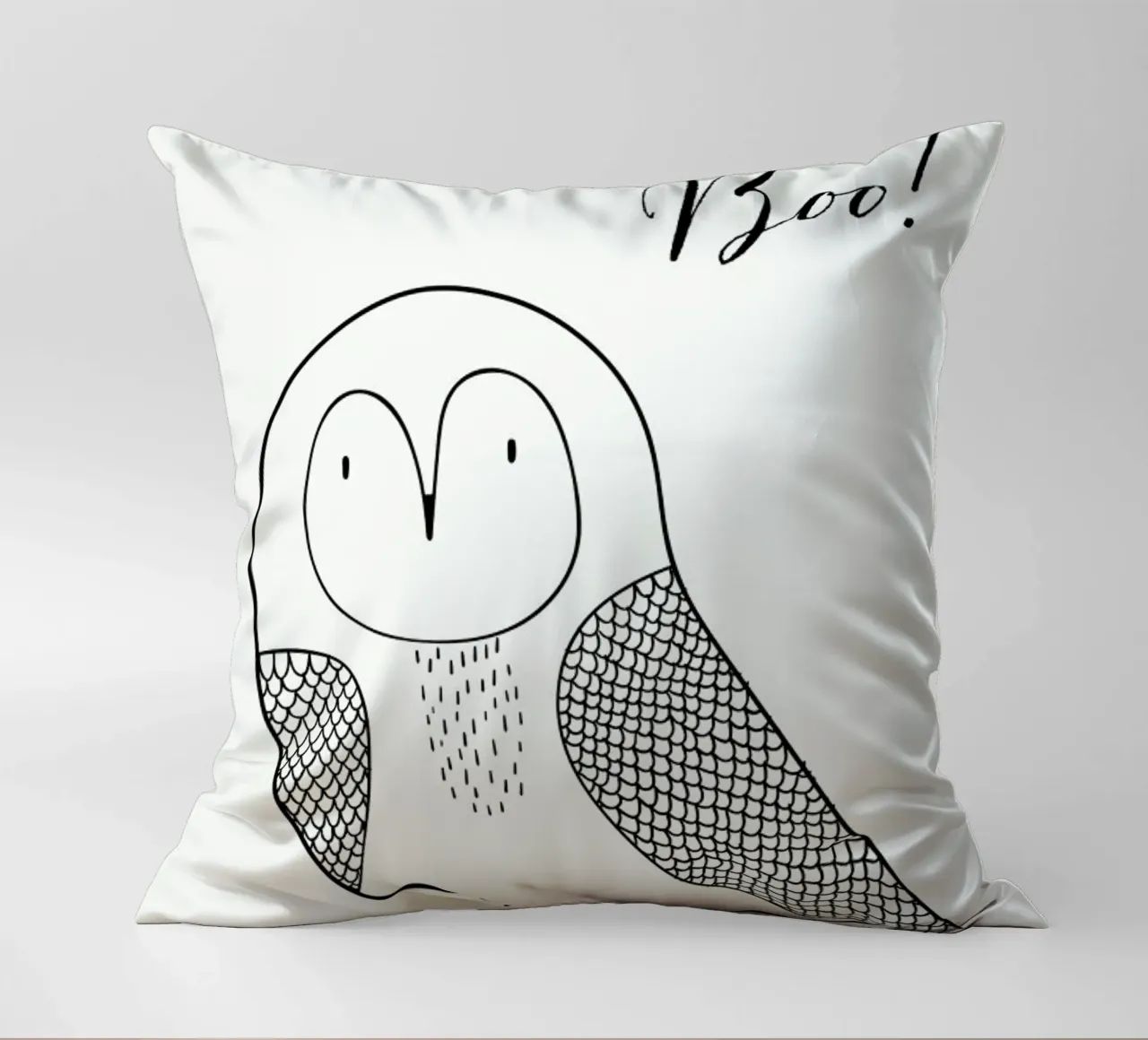 Boo Owl cuscino da Kubistika
