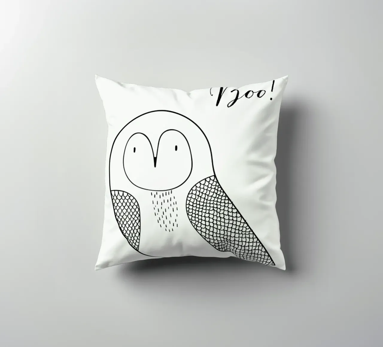Boo Owl cuscino da Kubistika