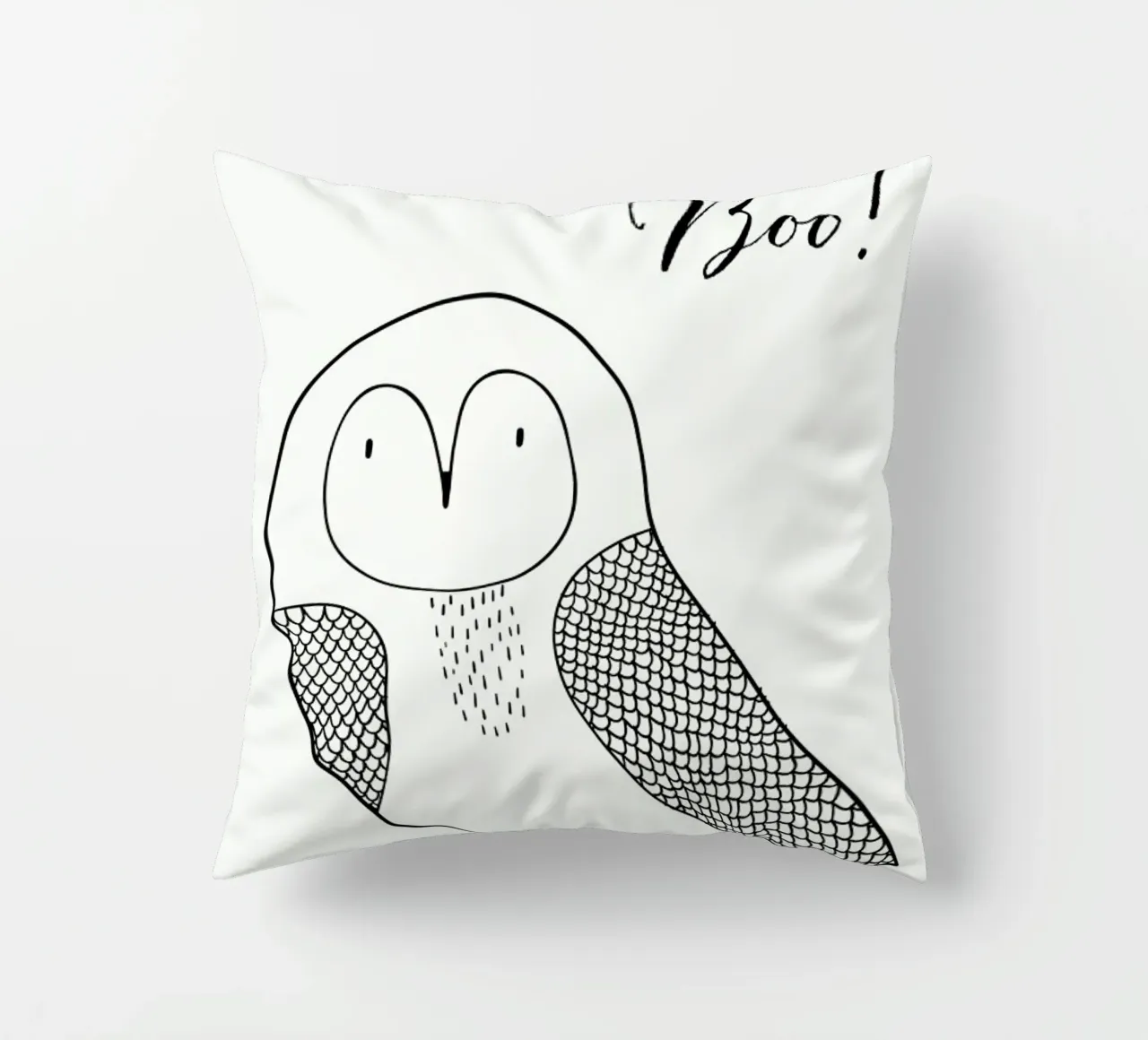 Boo Owl cuscino da Kubistika