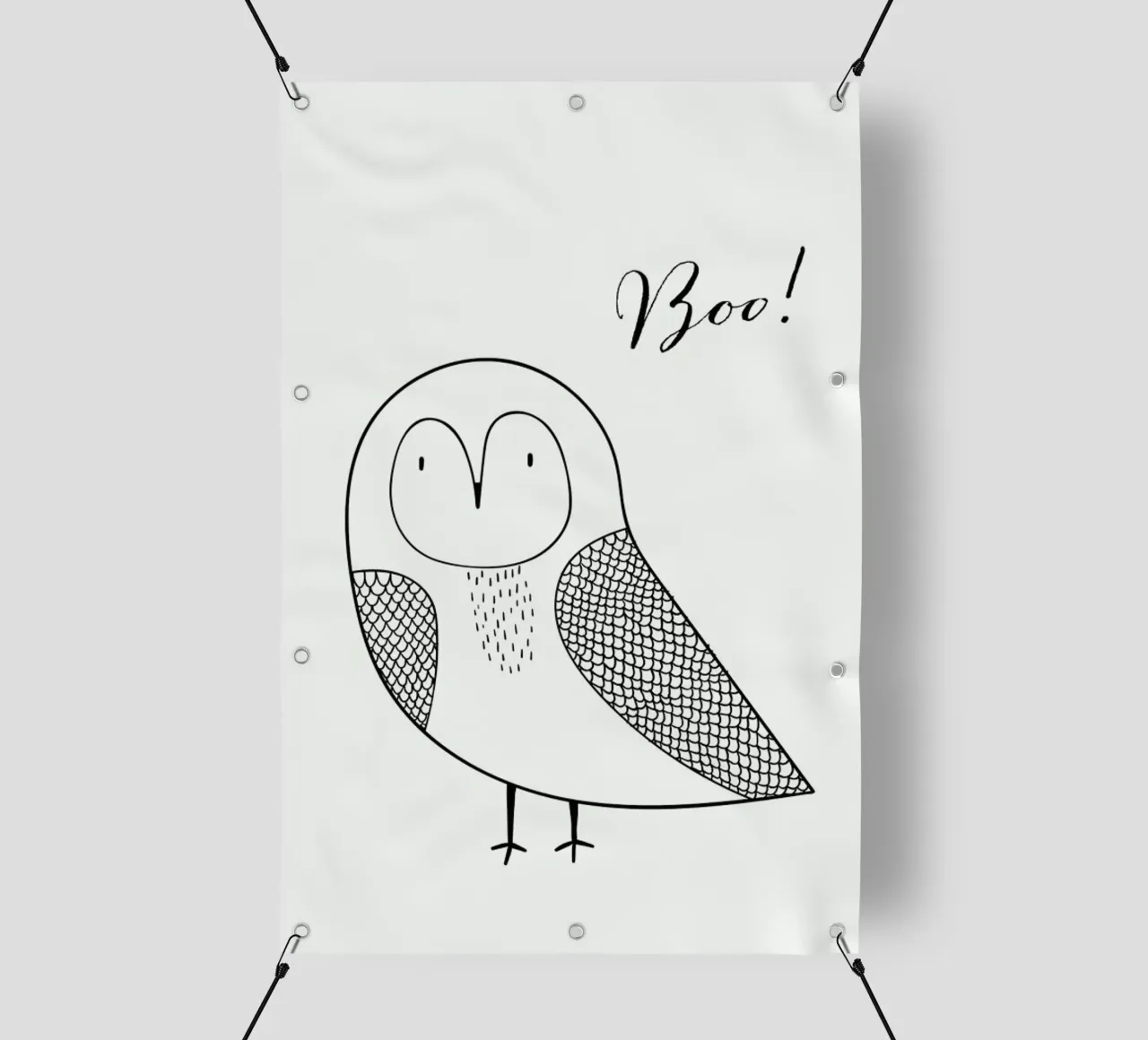 Boo Owl telo in pvc da Kubistika