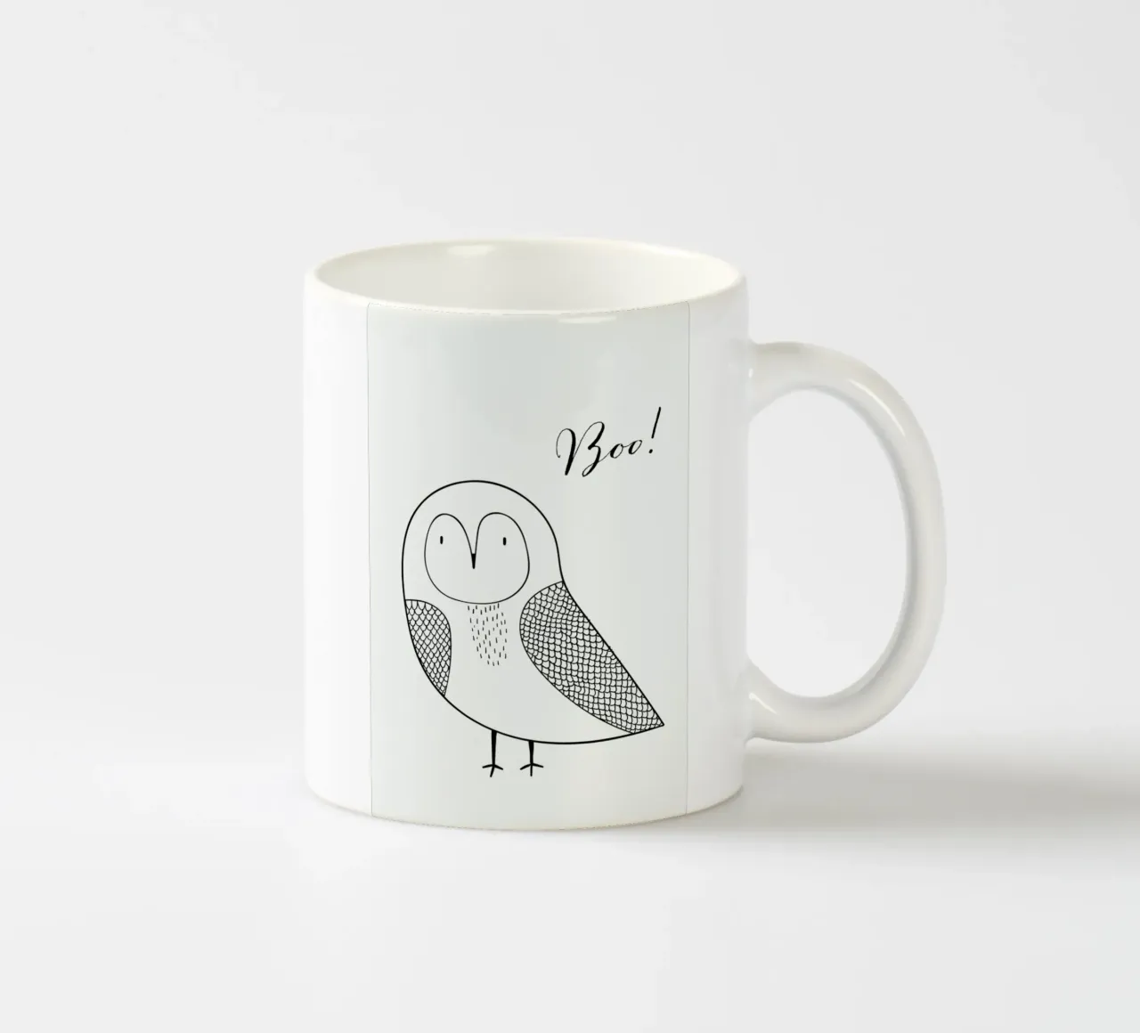 Boo Owl tazza in ceramica da Kubistika