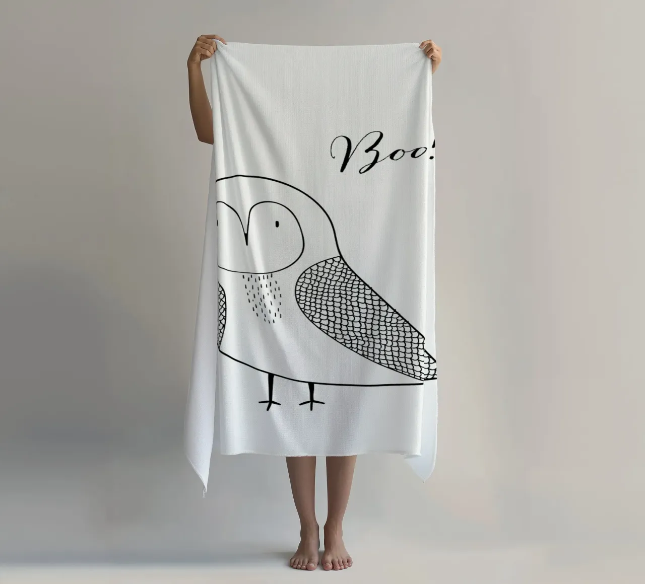 Boo Owl telo mare da Kubistika