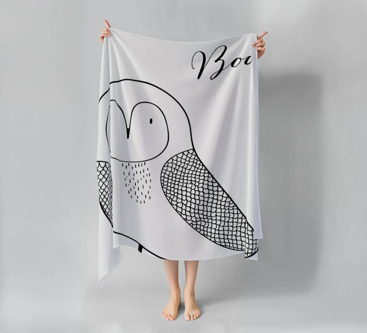 Boo Owl telo mare da Kubistika