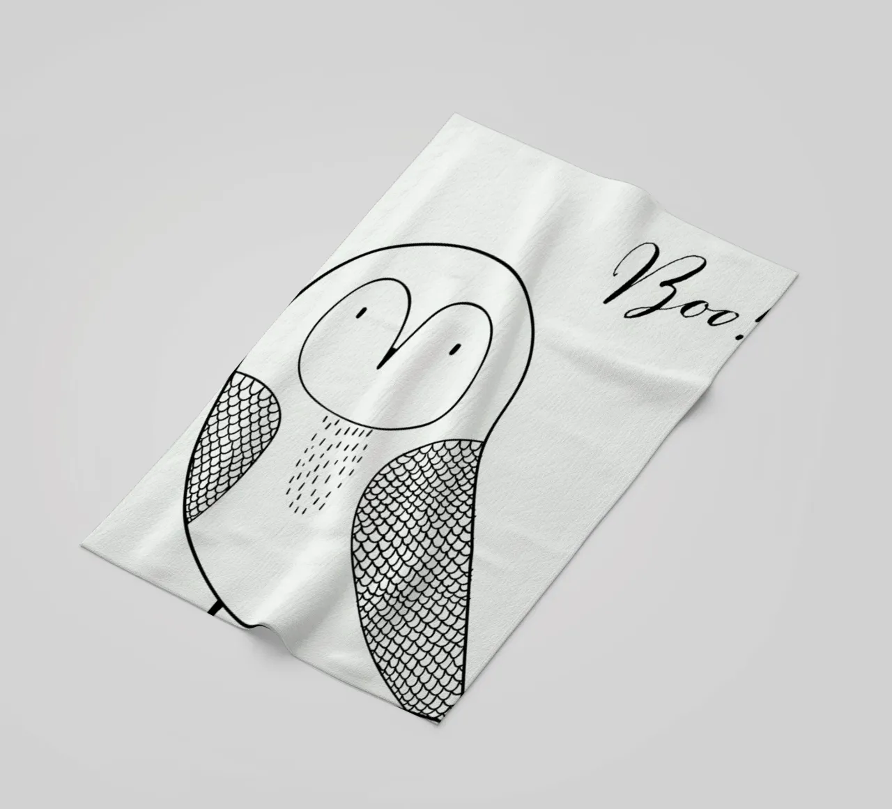 Boo Owl telo mare da Kubistika