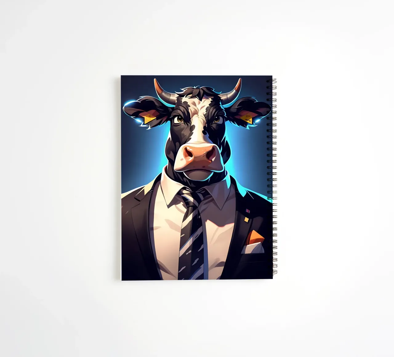 Cow_style_C_1 spiral notebook by Tierisch bunt by LK