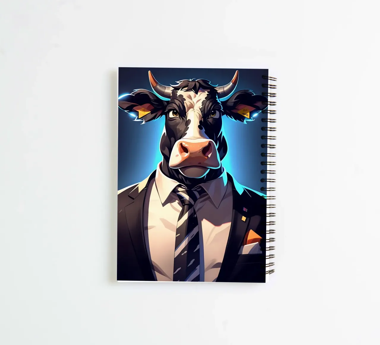 Cow_style_C_1 spiral notebook by Tierisch bunt by LK
