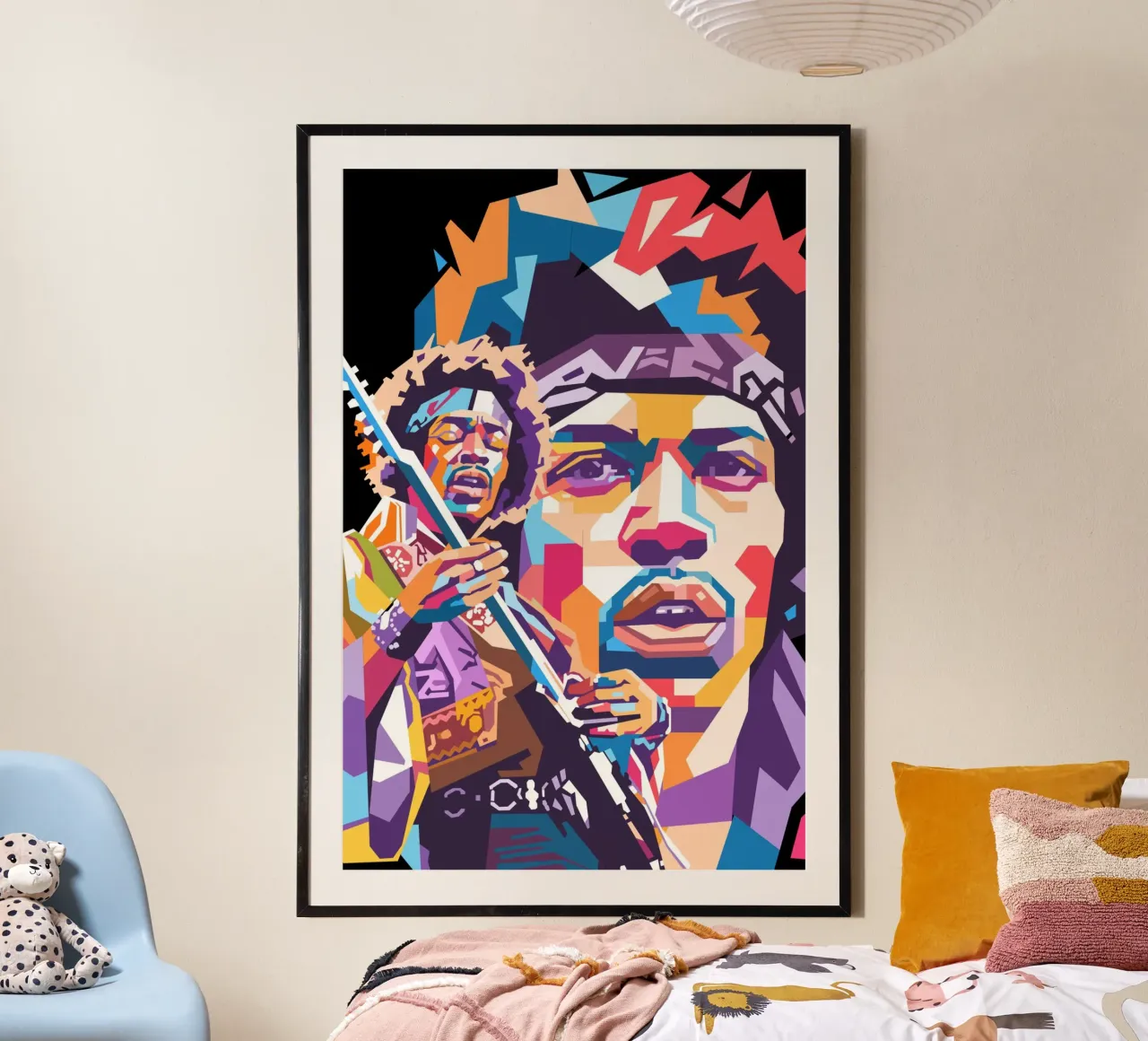 Stile artistico di Jimi Hendrix WPAP carta hahnemühle da Hantamrata