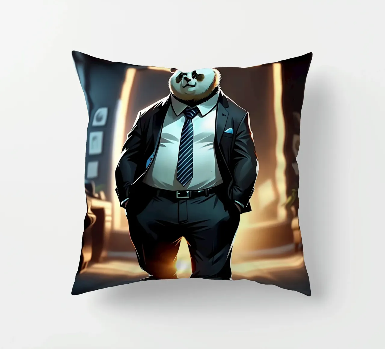 Panda_Style_C_1 cuscino da Tierisch bunt by LK
