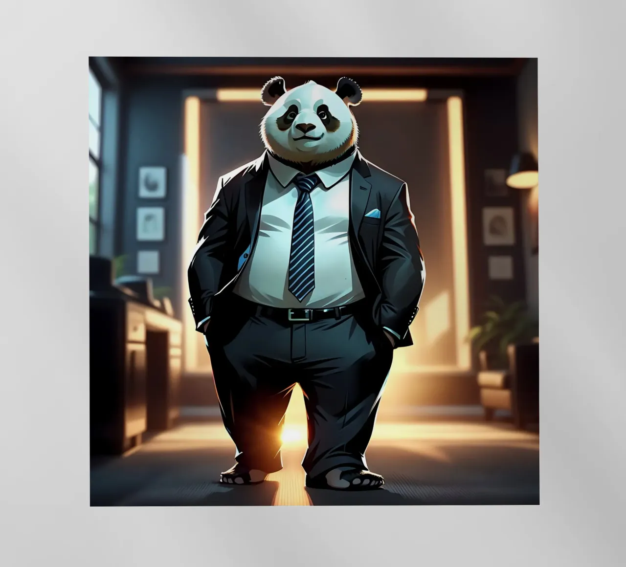 Panda_Style_C_1 pellicola backlit da Tierisch bunt by LK