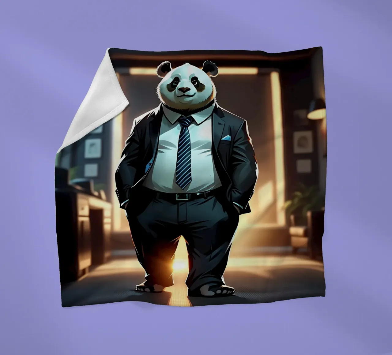 Panda_Style_C_1 coperta in pile da Tierisch bunt by LK