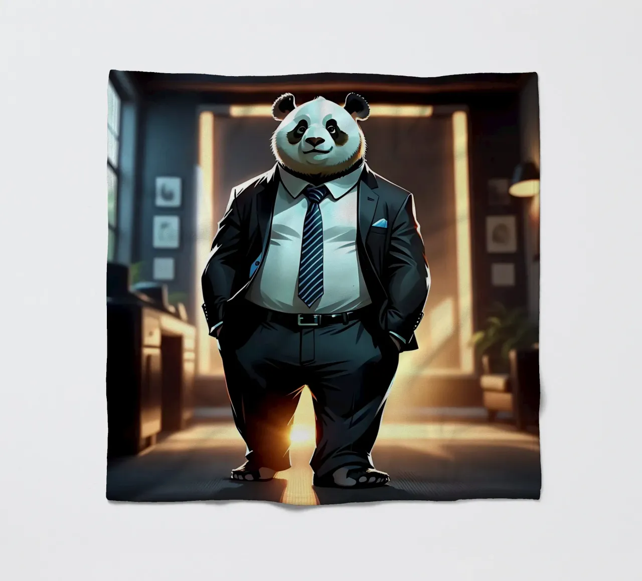 Panda_Style_C_1 coperta in pile da Tierisch bunt by LK