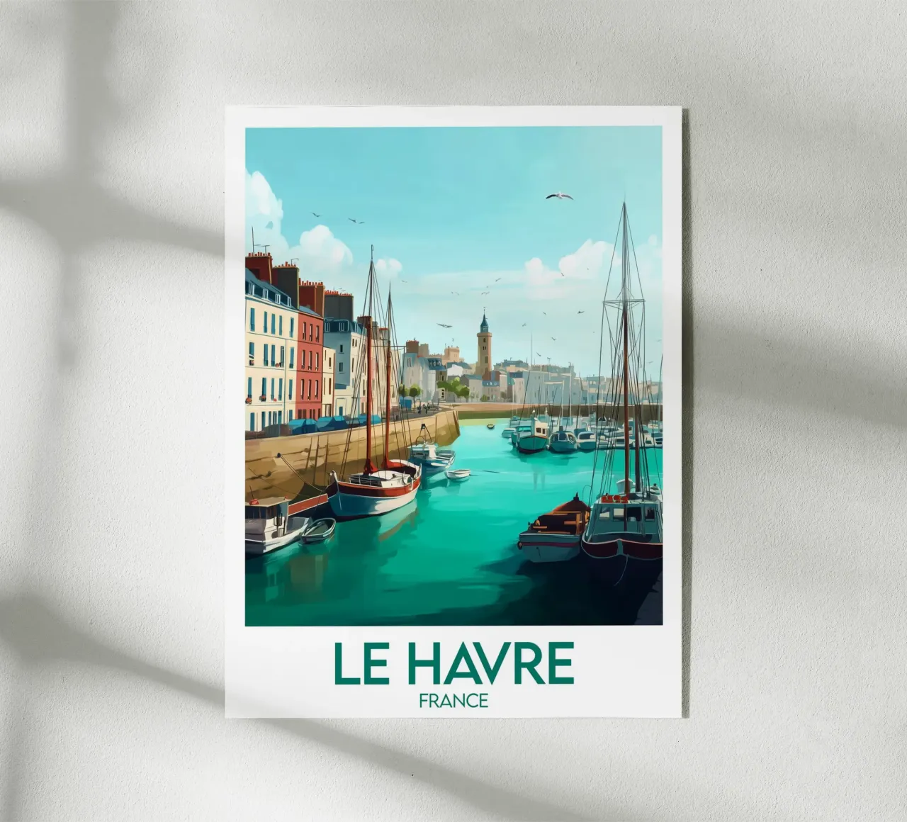 Affiche Le Havre plexiglass da Frame the World