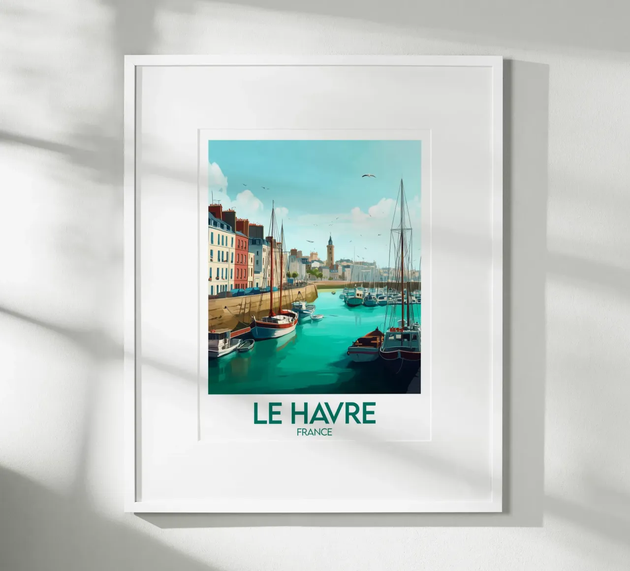 Affiche Le Havre carta hahnemühle da Frame the World