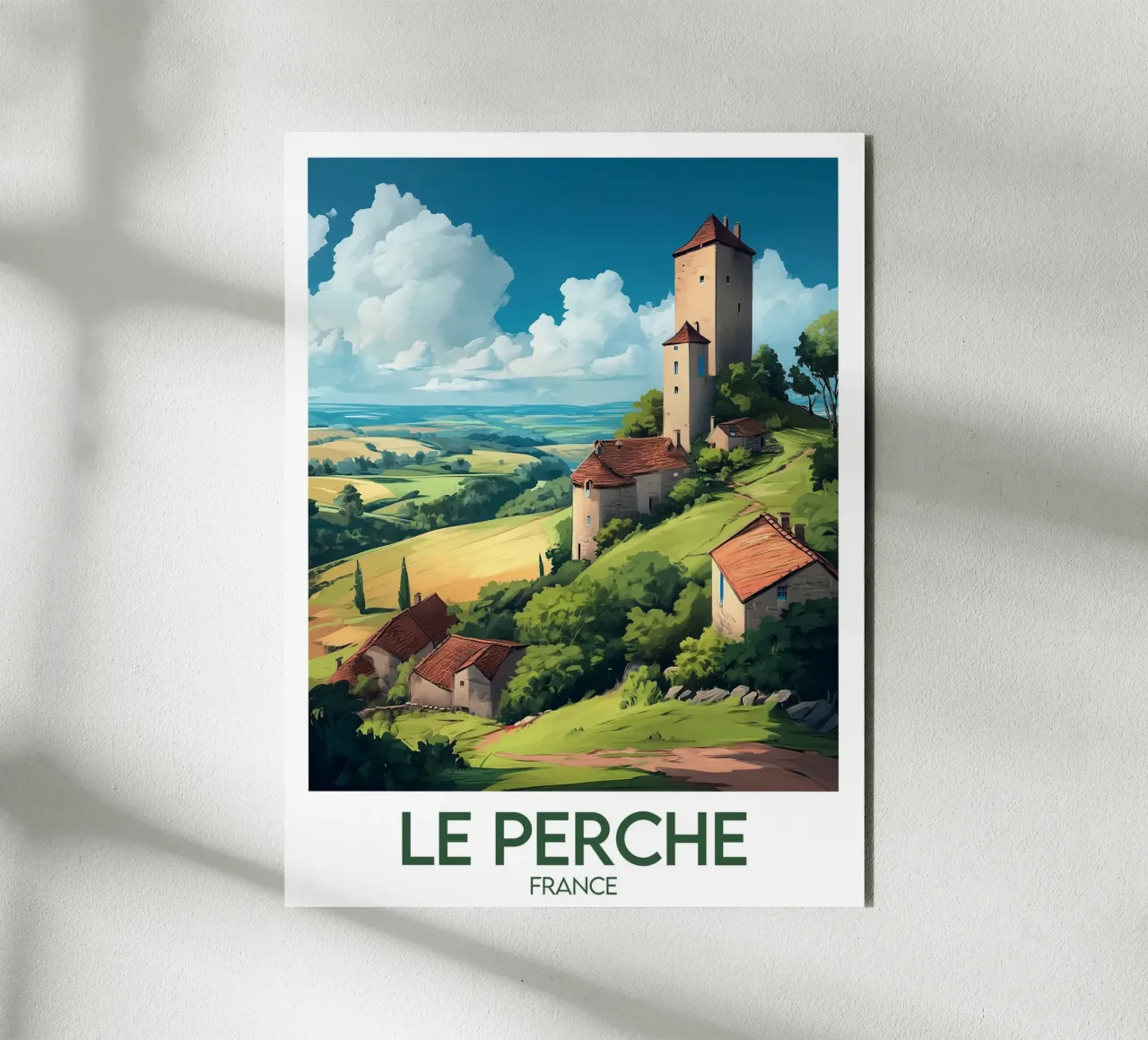 Affiche Le Perche alluminio dibond da Frame the World