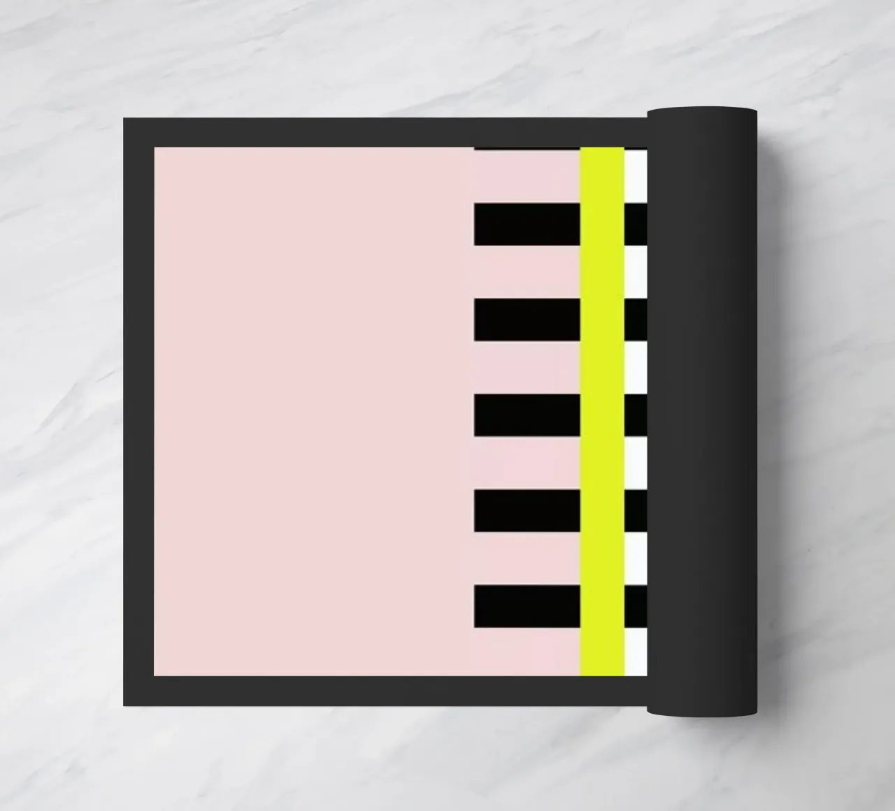 Yellow Skyscraper doormat by Linda Gobeta