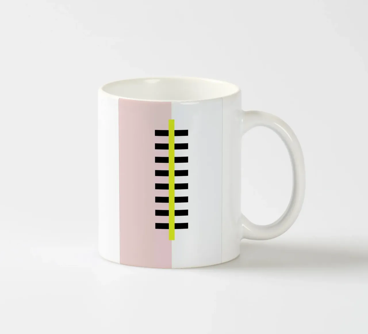 Yellow Skyscraper ceramic mug by Linda Gobeta