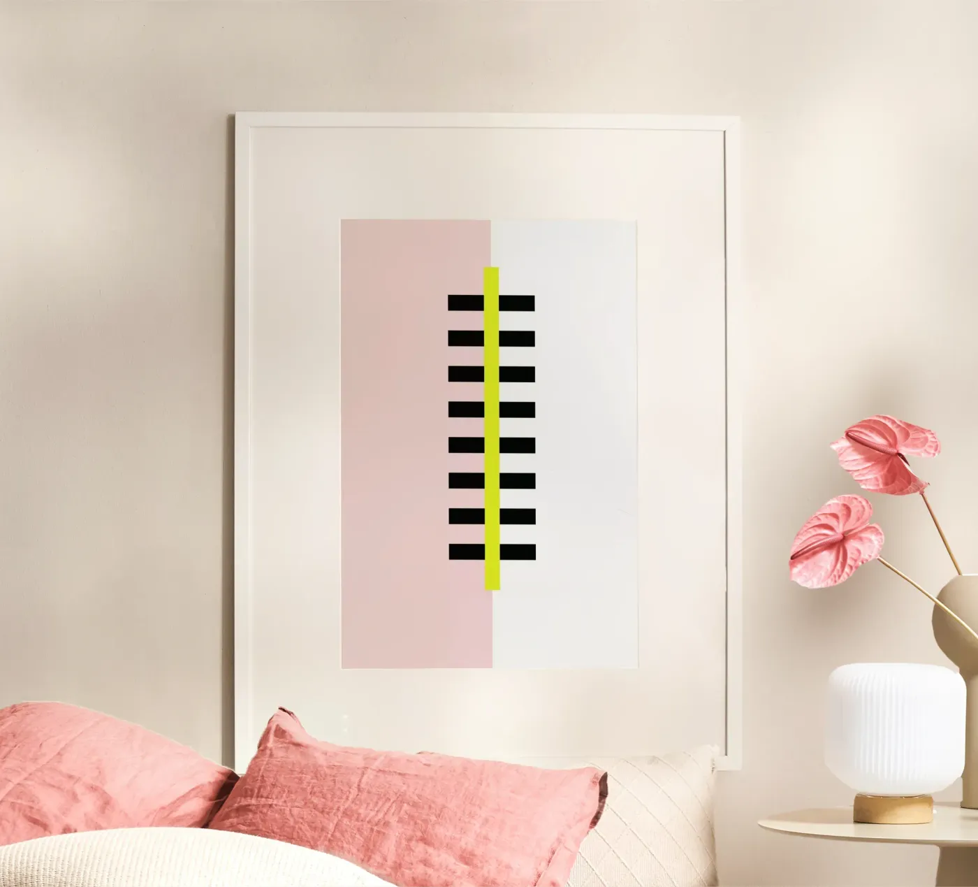 Yellow Skyscraper poster van Linda Gobeta