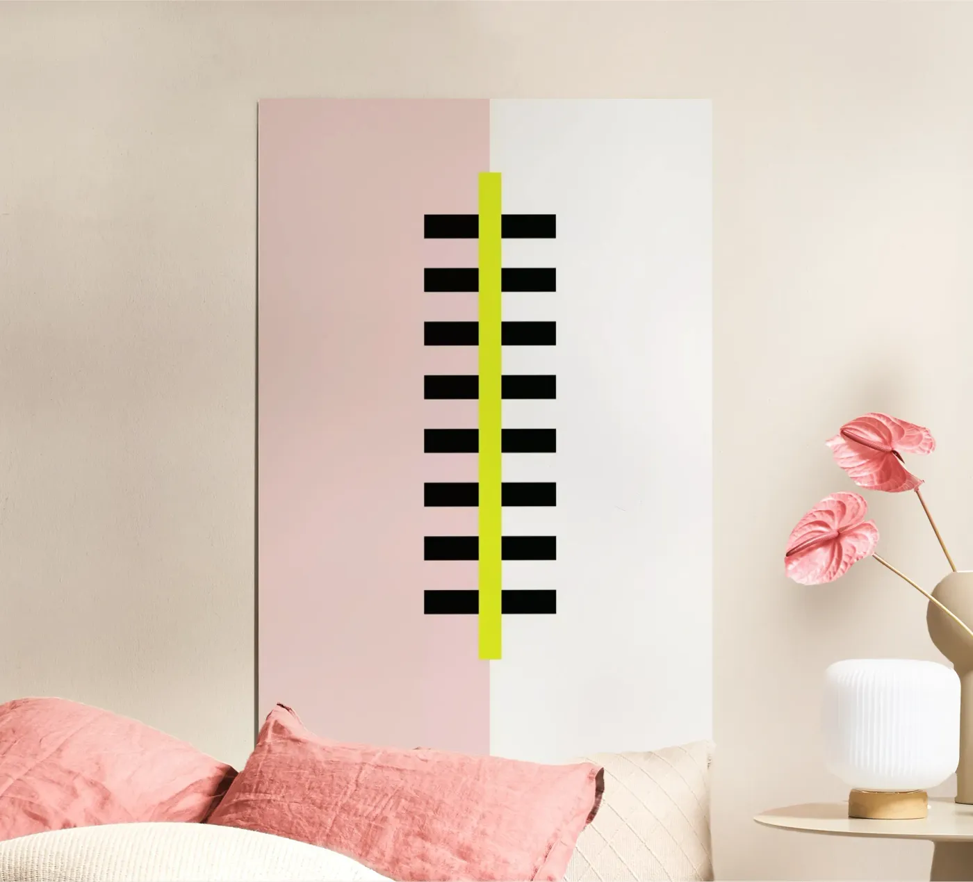 Yellow Skyscraper poster van Linda Gobeta