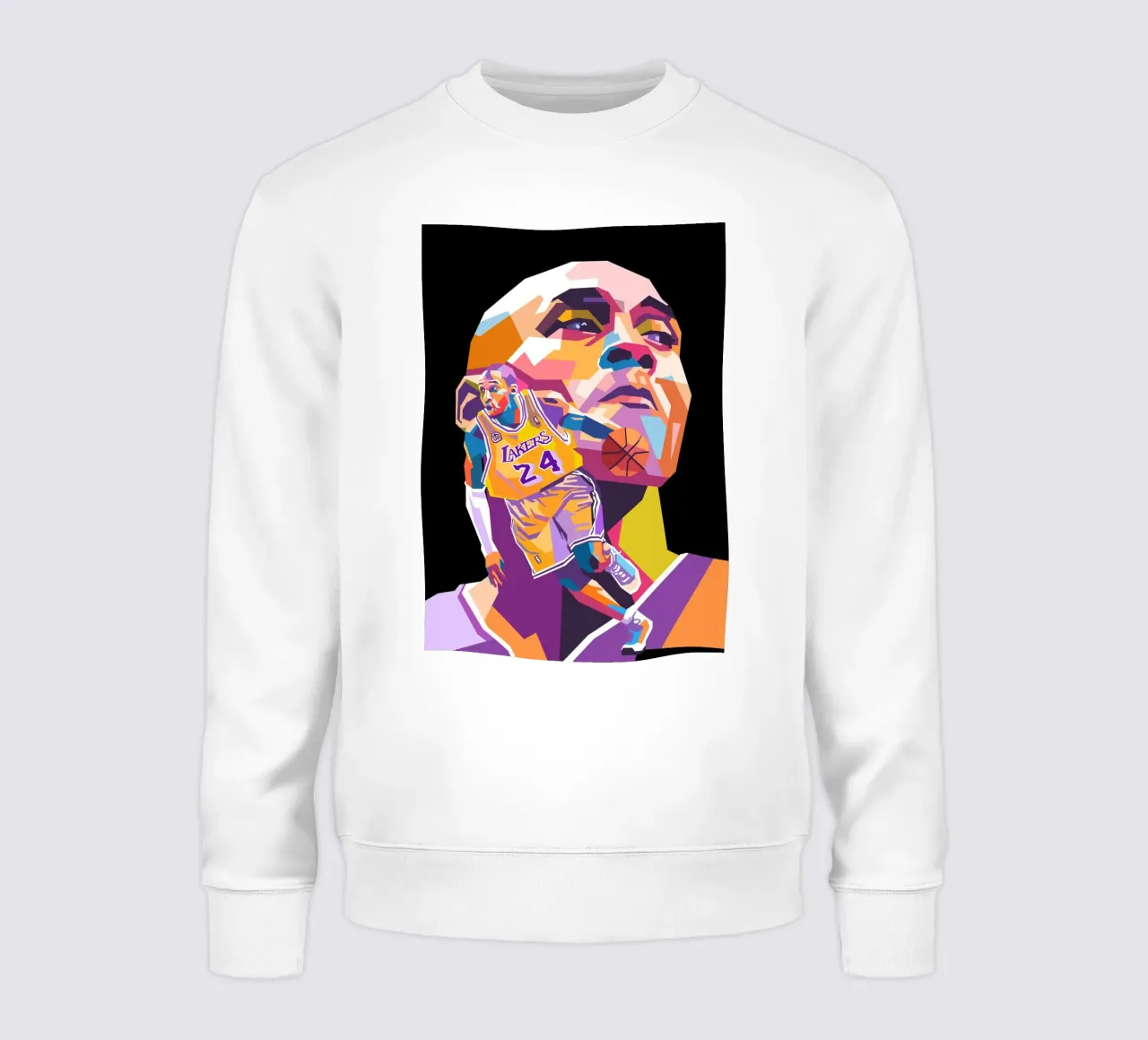 Ritratto pop art di Kobe Bryant felpa da Hantamrata