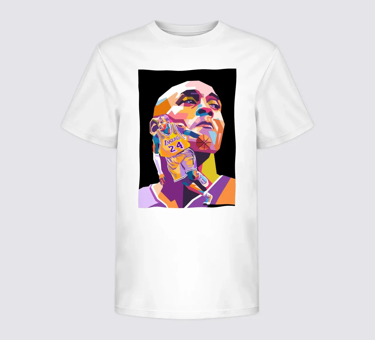 Kobe Bryant Pop-Art-Porträt Kinder T-Shirt von Hantamrata
