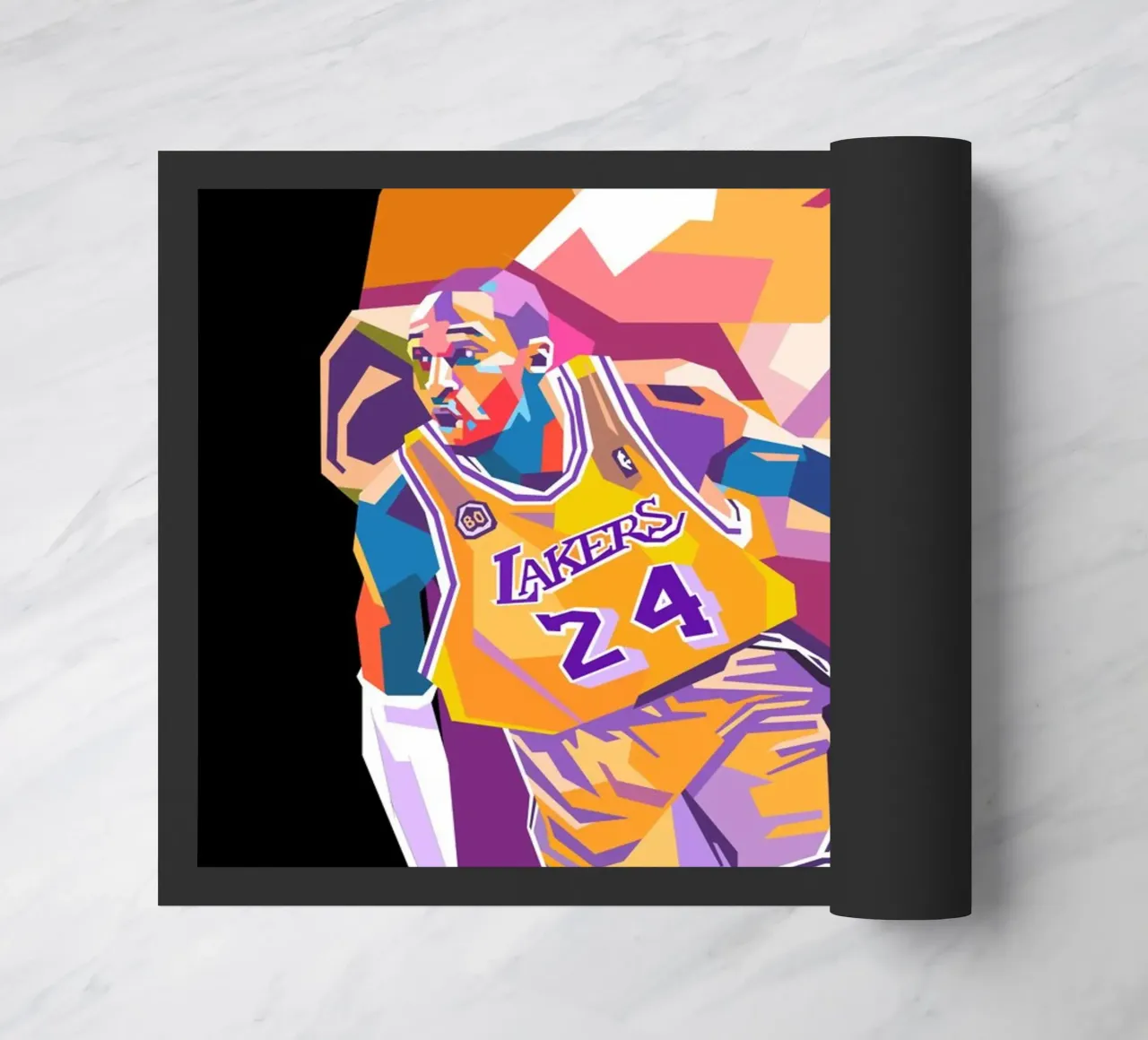 Ritratto pop art di Kobe Bryant zerbino da Hantamrata