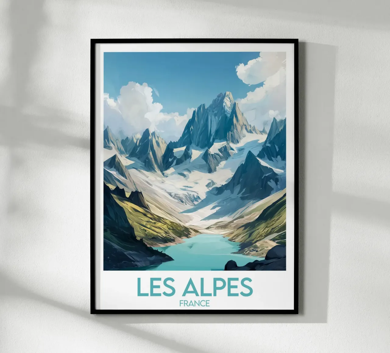 Affiche Les Alpes France hahnemühle de Frame the World