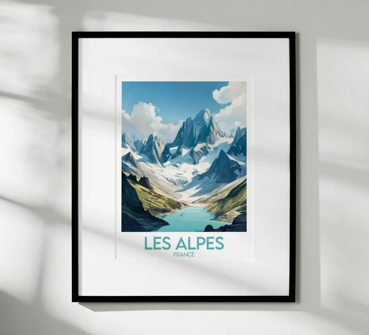 Affiche Les Alpes France hahnemühle de Frame the World