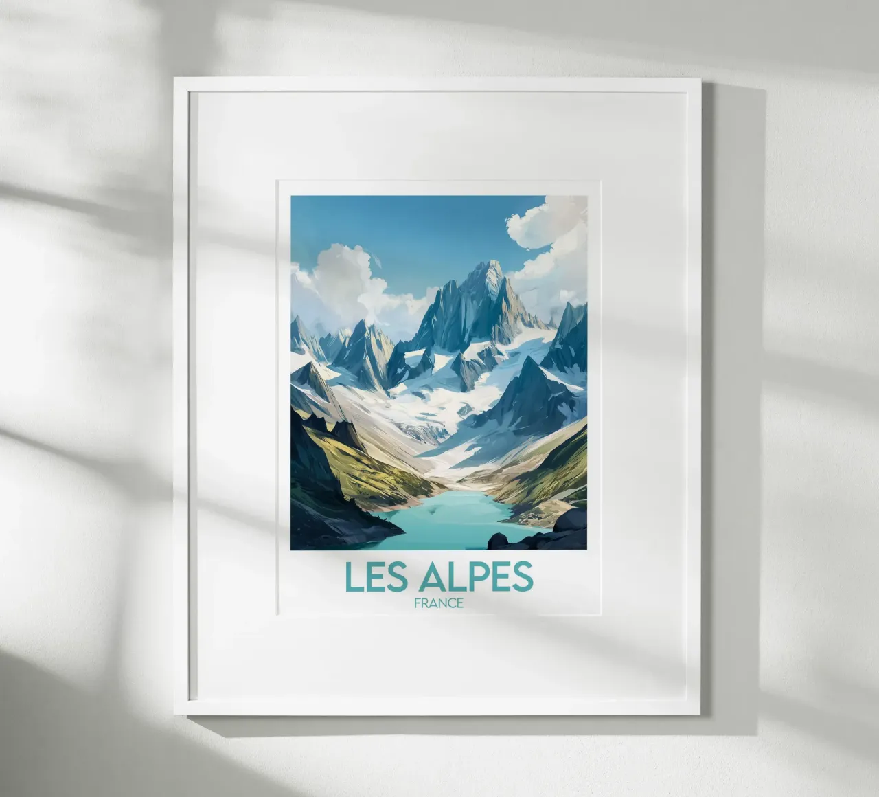 Affiche Les Alpes France hahnemühle de Frame the World