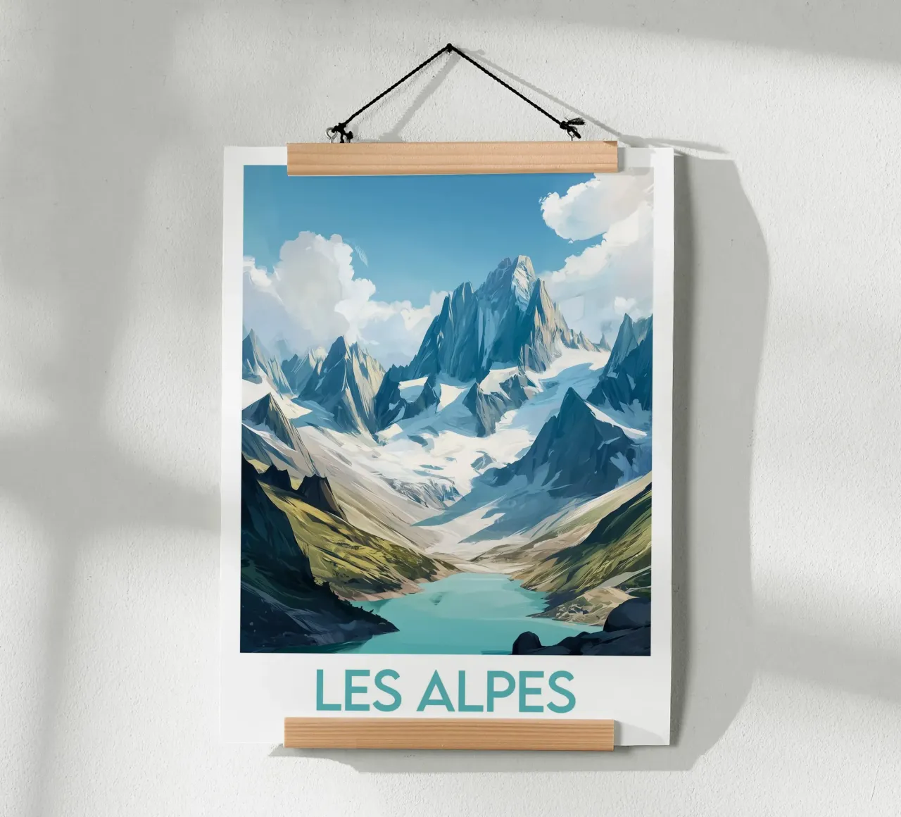 Affiche Les Alpes France hahnemühle de Frame the World