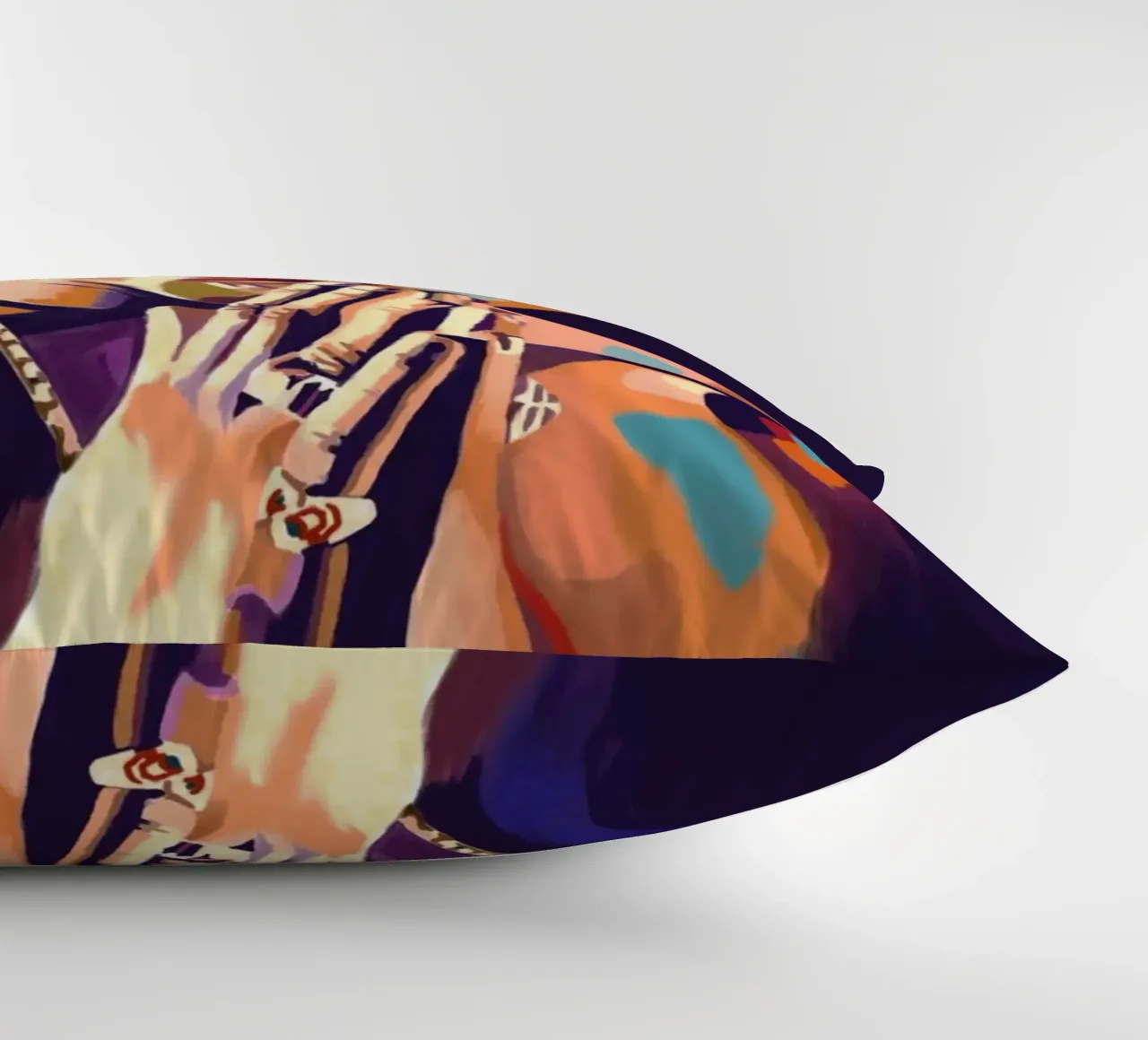 Tupac Shakur abstrait coloré pop art coussin de Hantamrata