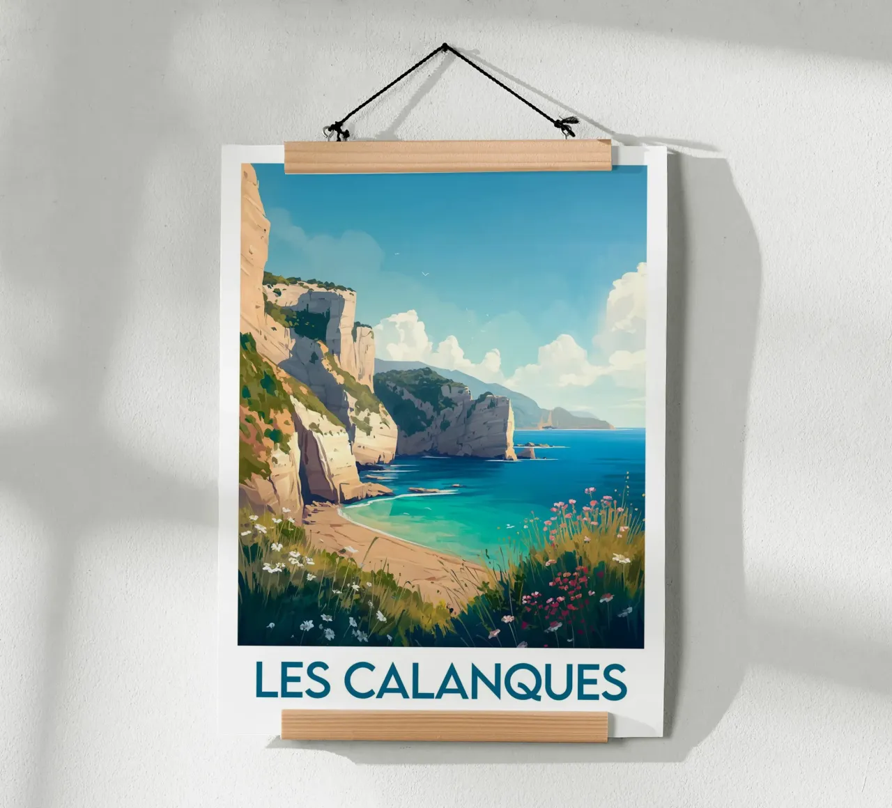 Poster Les Calanques Frankreich Poster von Frame the World