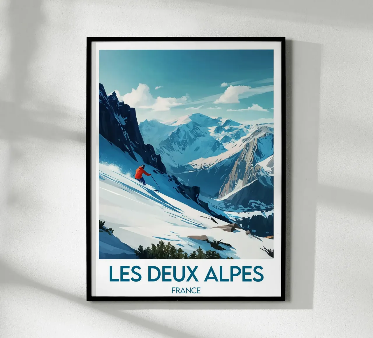 Poster Les Deux Alpes carta hahnemühle da Frame the World