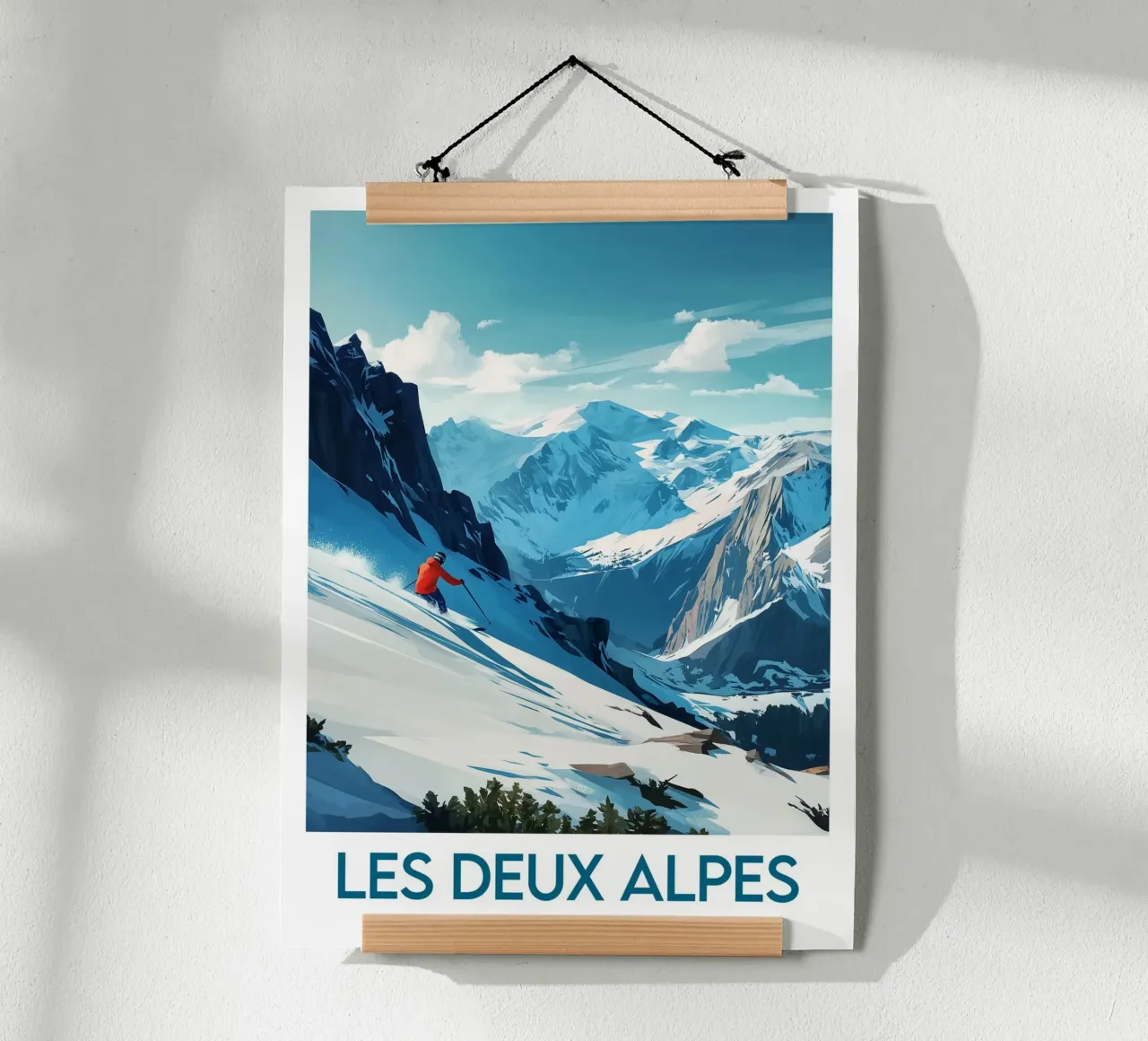 Poster Les Deux Alpes carta hahnemühle da Frame the World