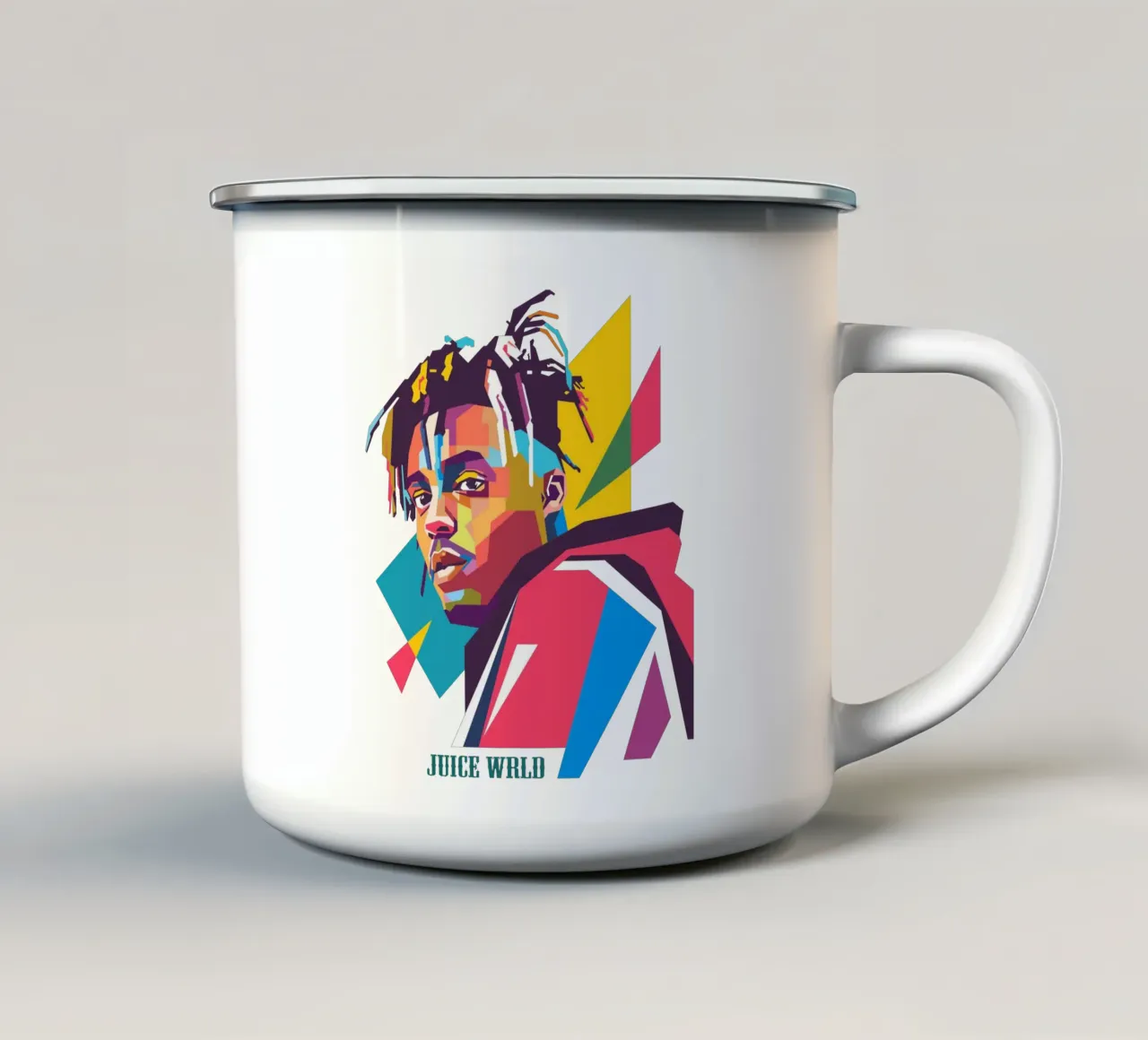 Stile artistico del rapper Juice WRLD WPAP tazza in smalto da Hantamrata