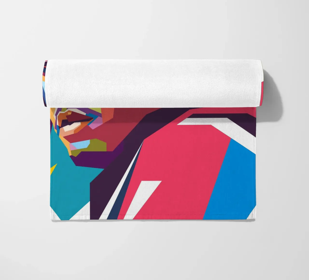 Juice WRLD rapper WPAP art style beach towel by Hantamrata