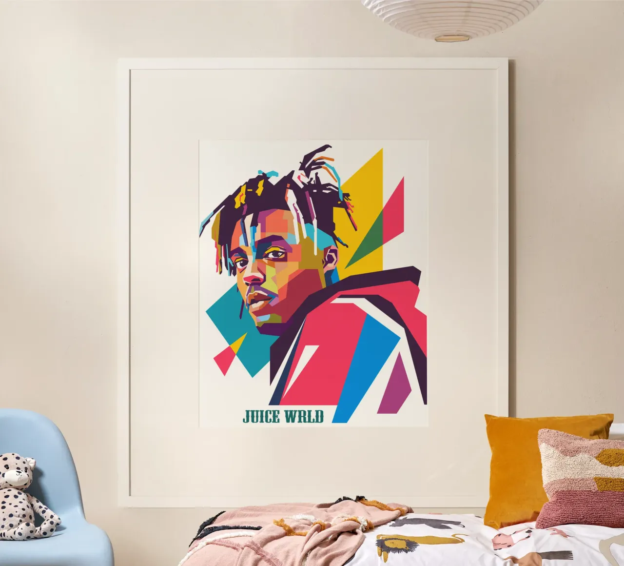 Juice WRLD Rapper WPAP Kunststil Poster von Hantamrata