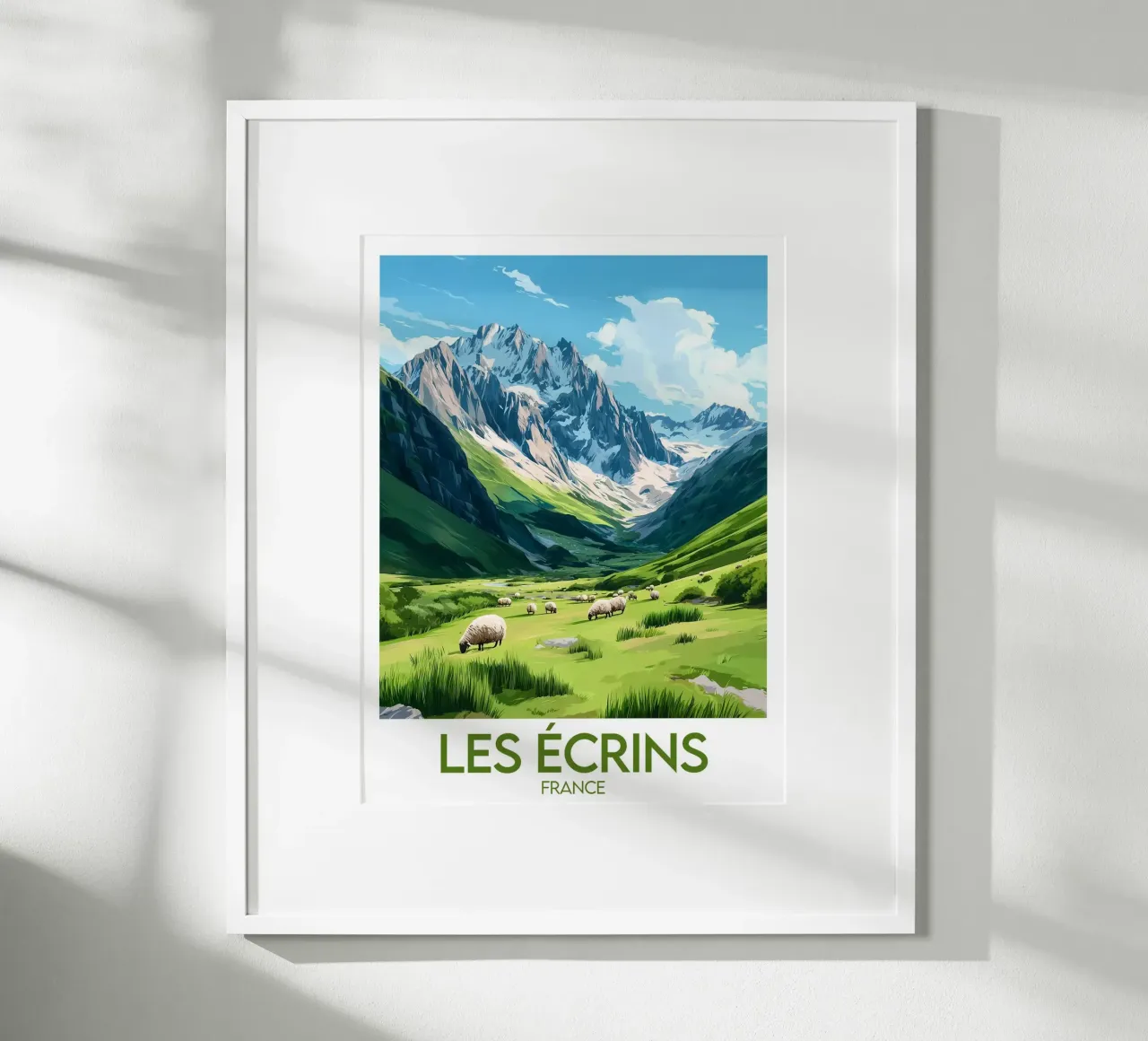 Poster di Les Écrins poster con telaio in alluminio da Frame the World