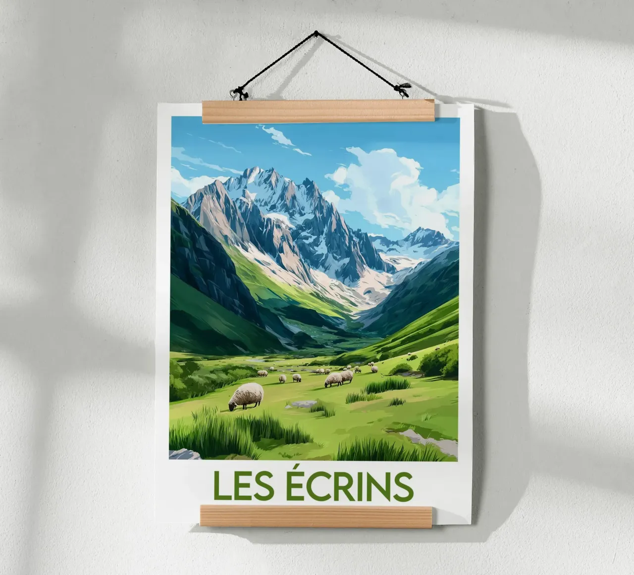 Poster di Les Écrins poster con telaio in alluminio da Frame the World