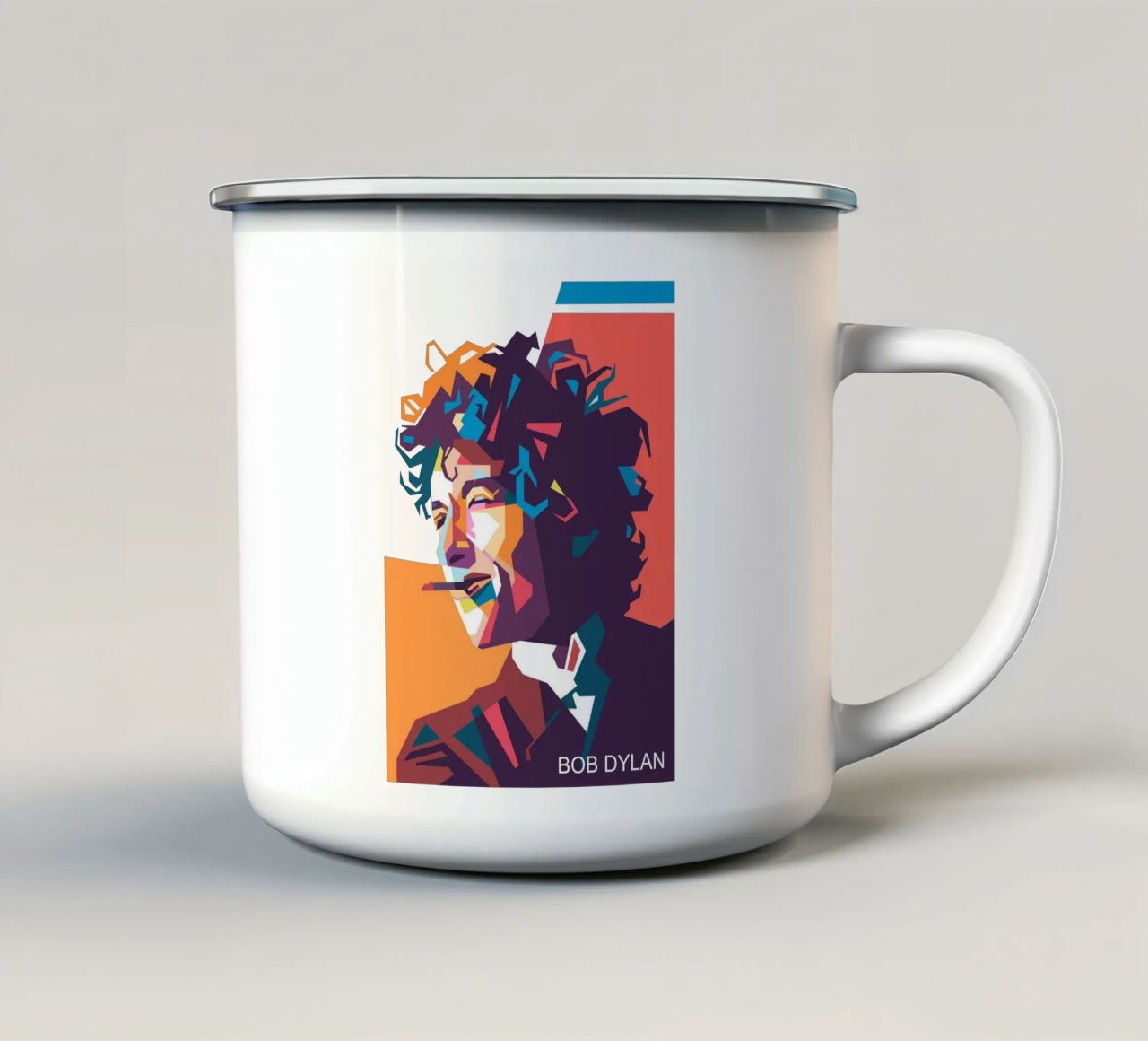 Bob Dylan arte tazza in smalto da Hantamrata