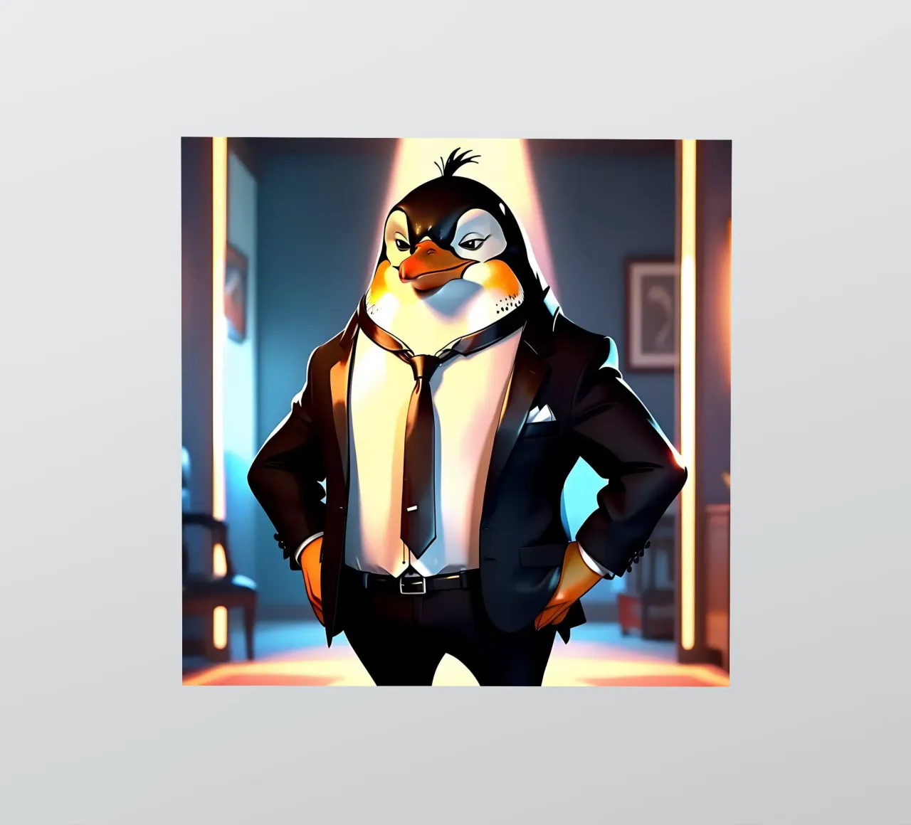 Pinguin_Stil_C_1 sticker by Tierisch bunt by LK