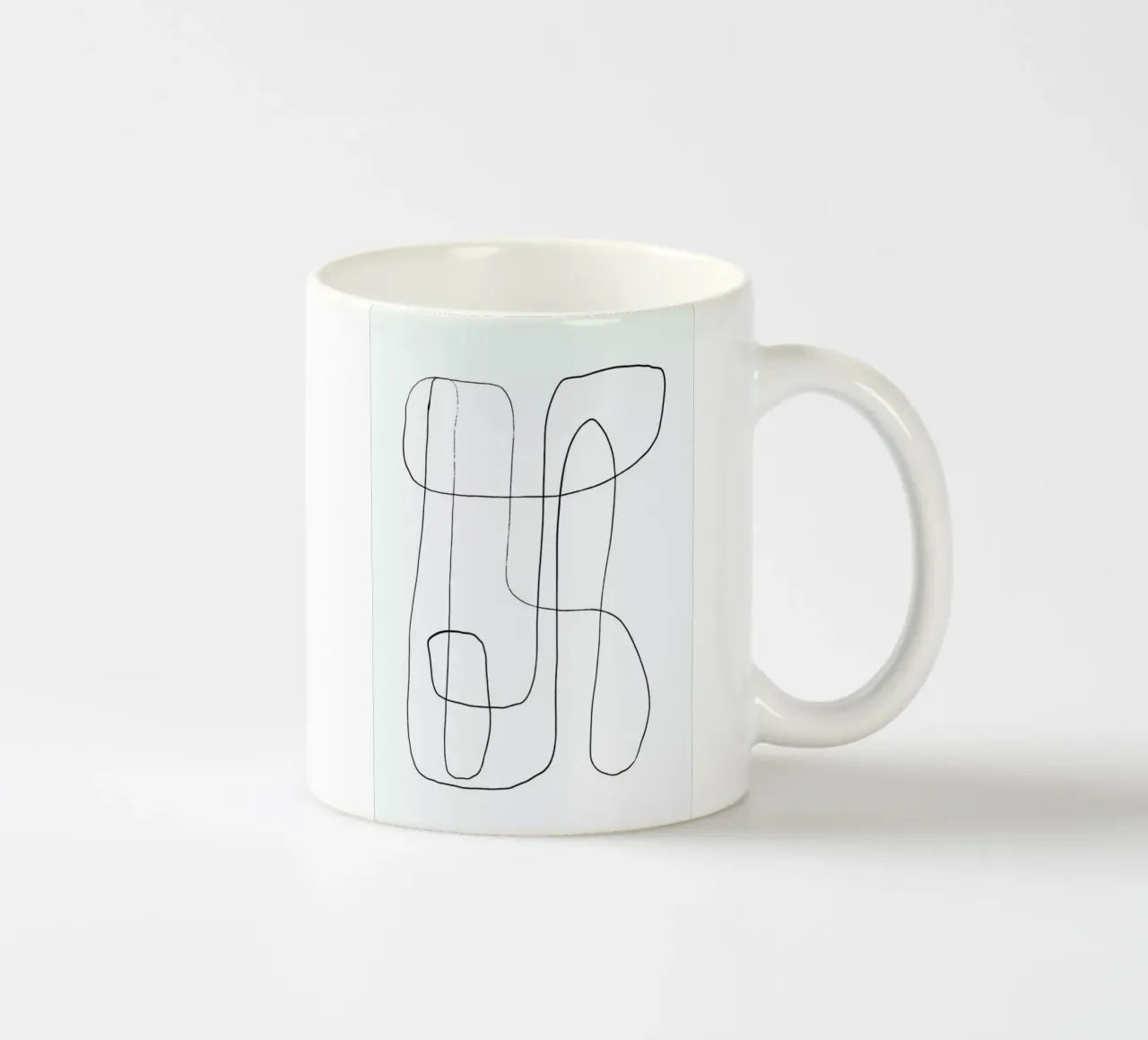 Traced Keramik Tasse von Graphite
