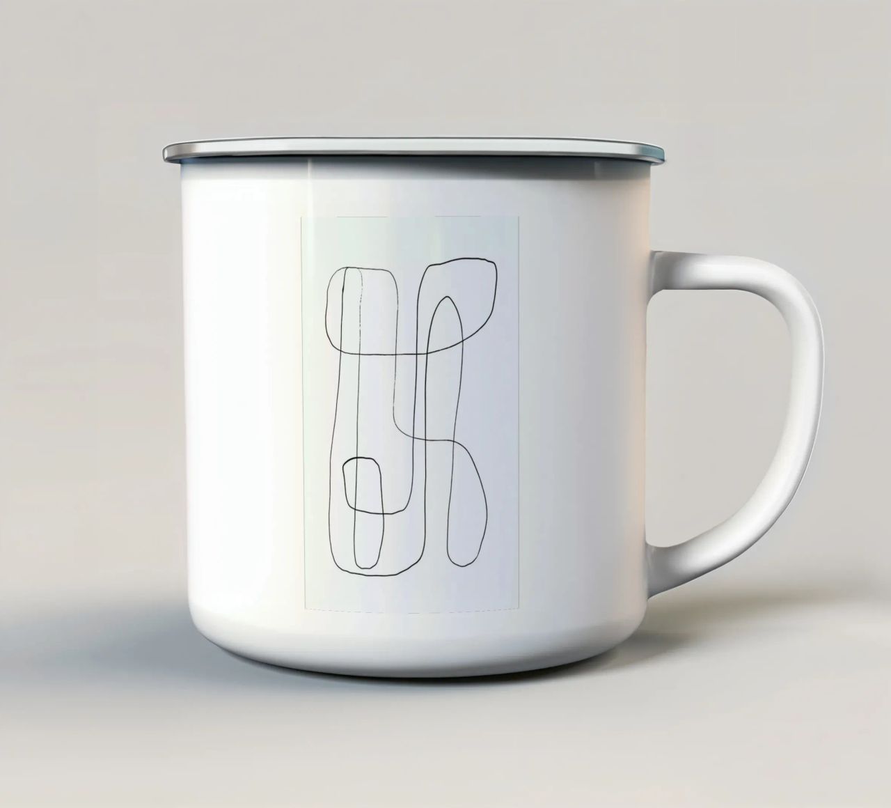 Traced tazza in smalto da Graphite